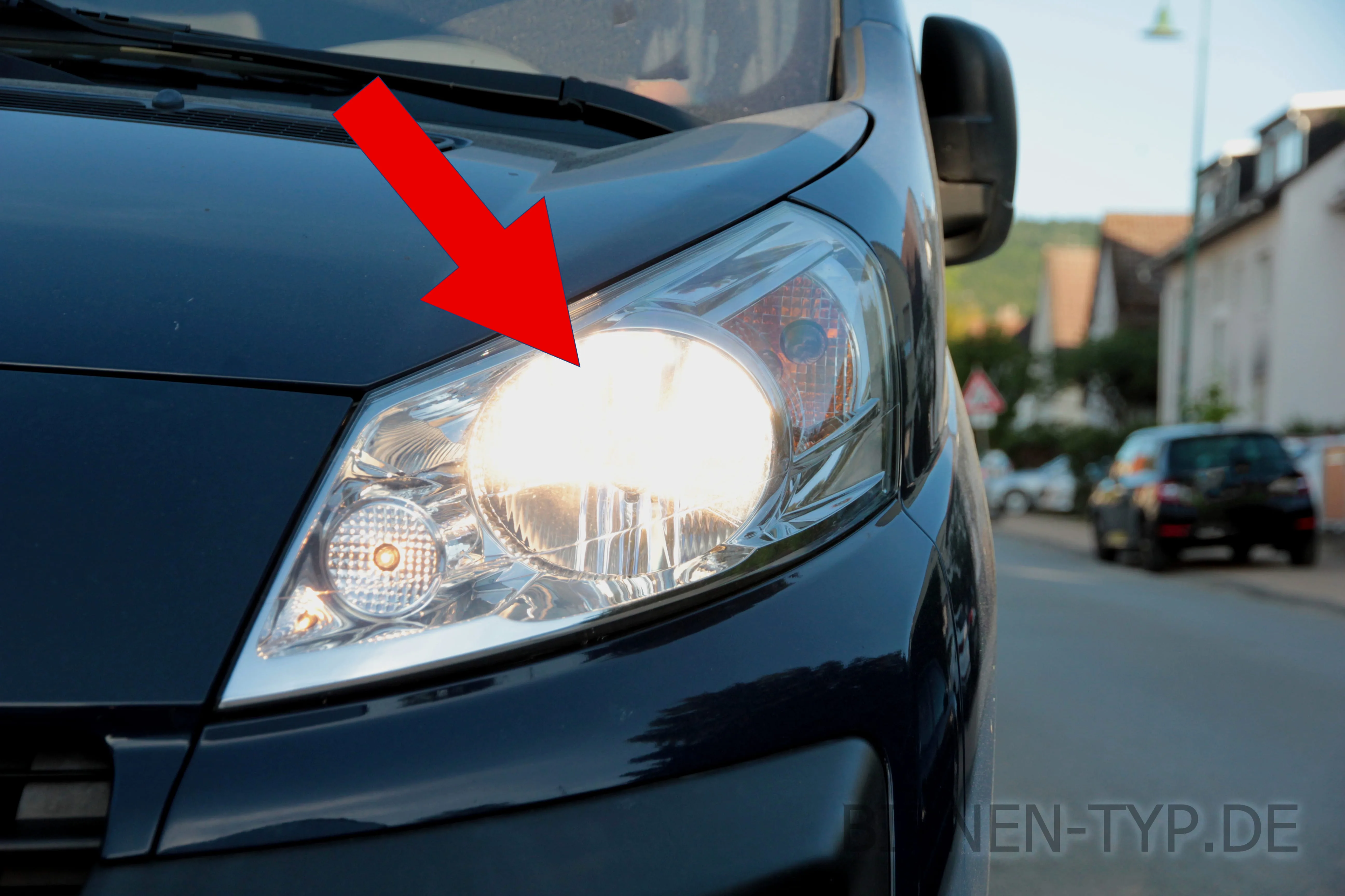 Abblendlicht des Peugeot Expert 2. Gen., Transporter / Van