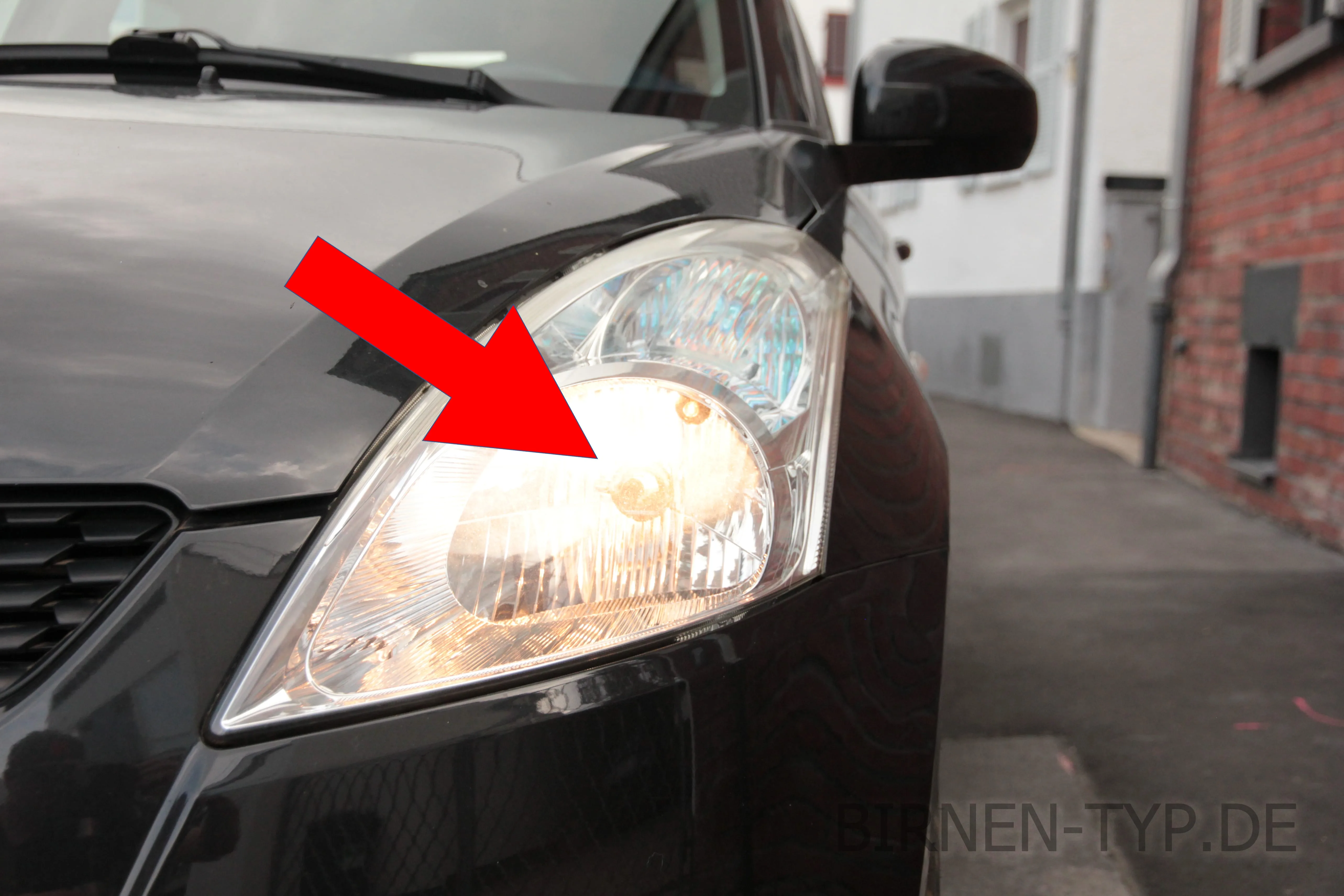 Abblendlicht des Suzuki Swift