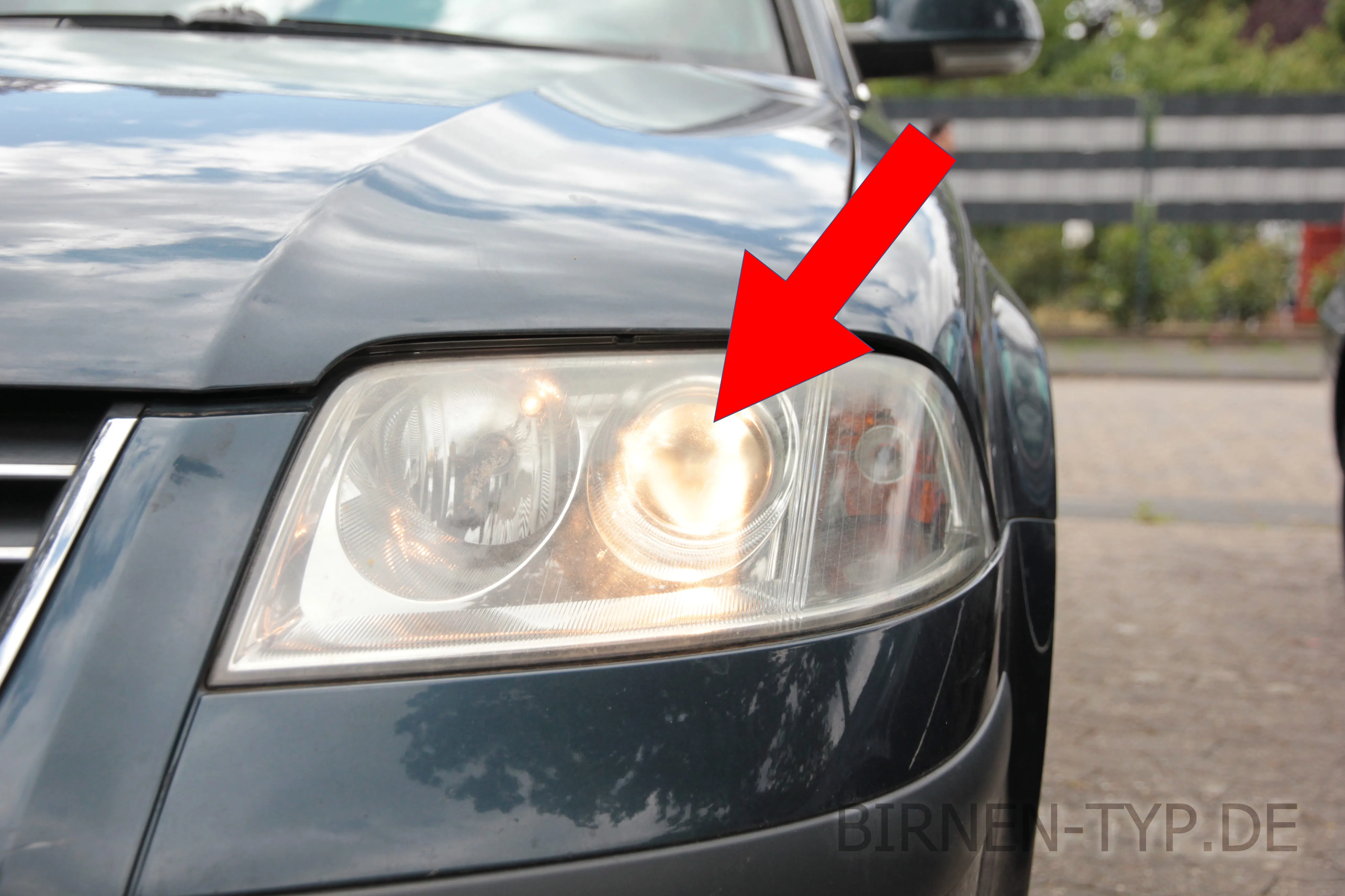 Abblendlicht des VW Passat B5