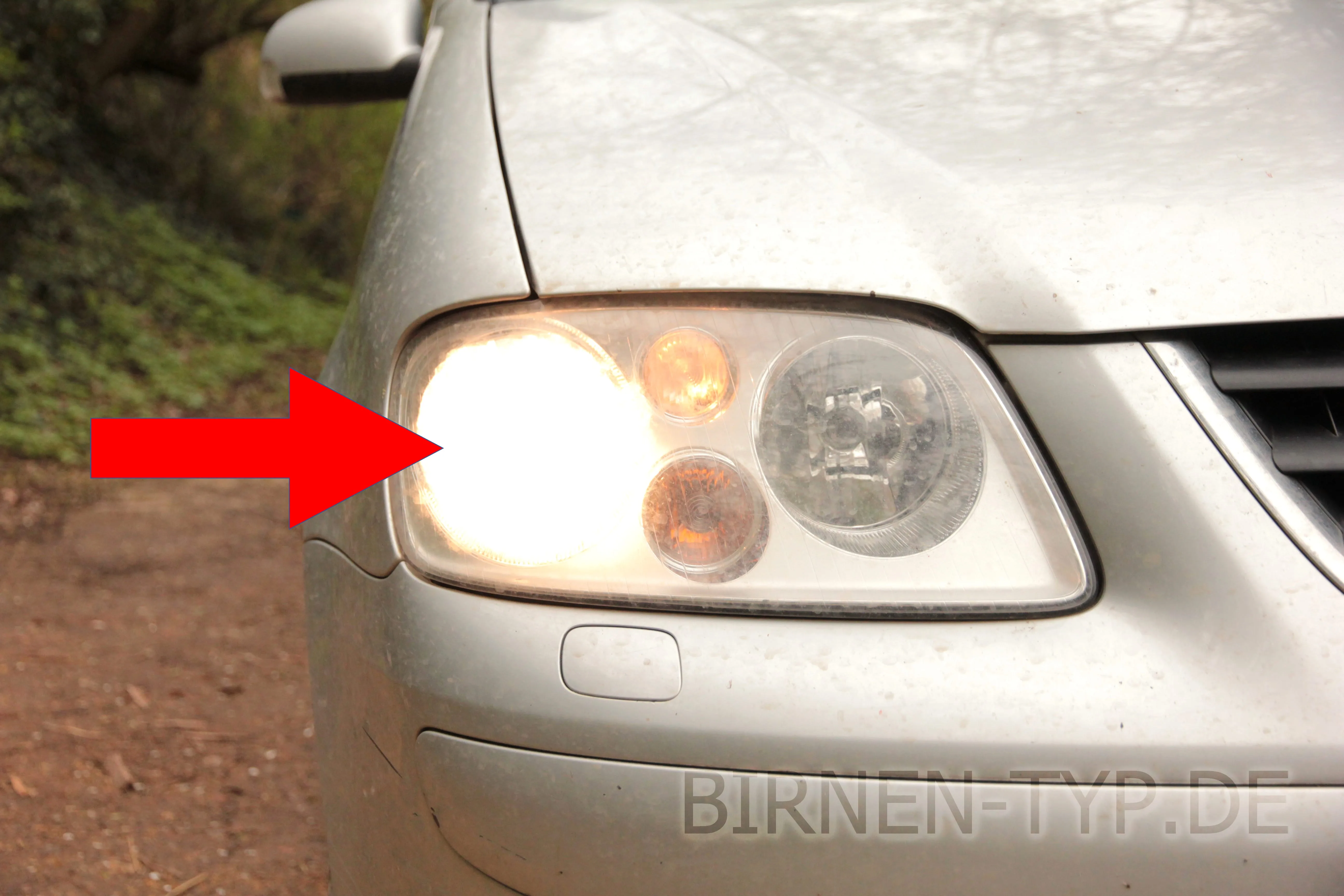 Abblendlicht des VW Touran 1. Gen