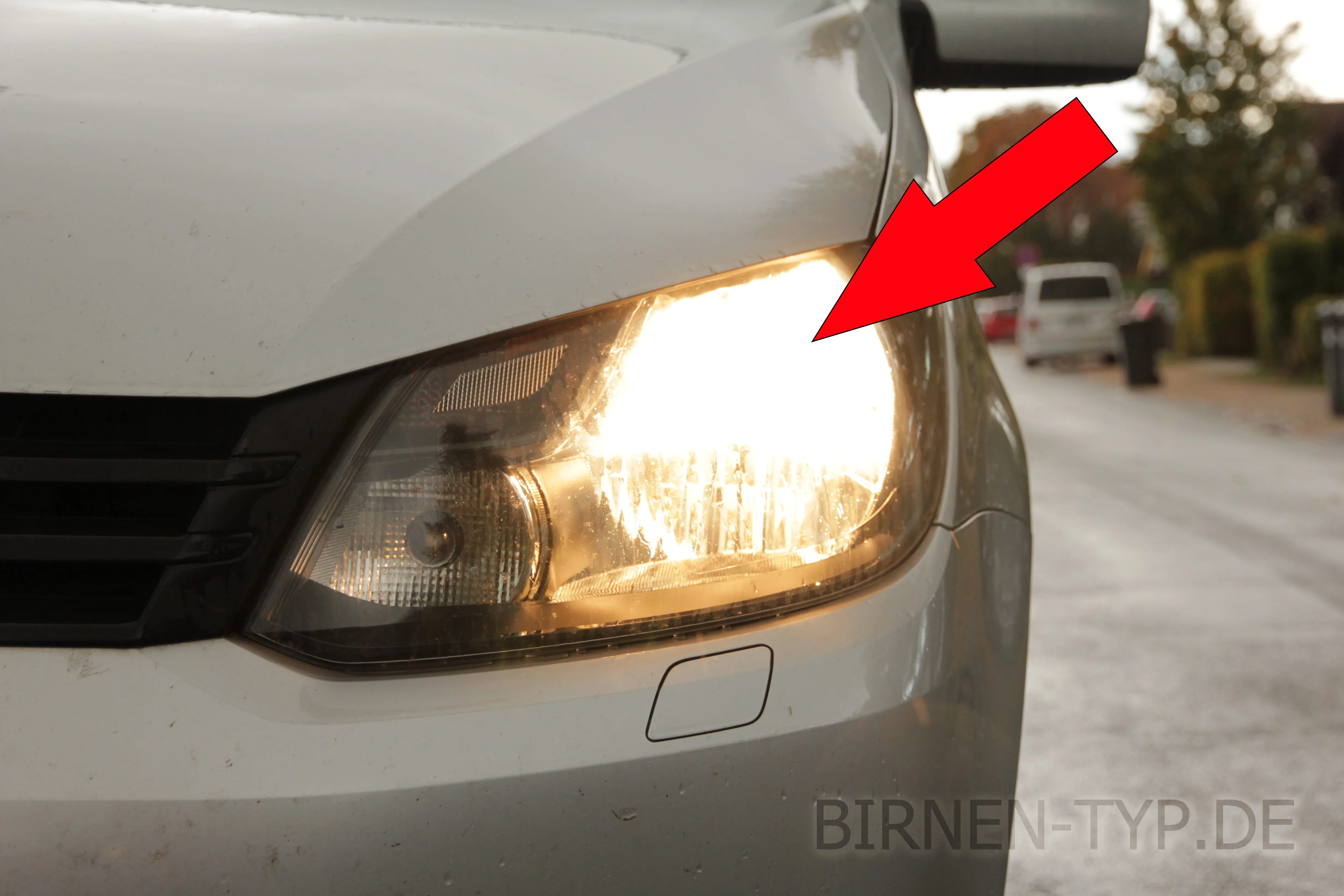 Abblendlicht des VW Caddy 3