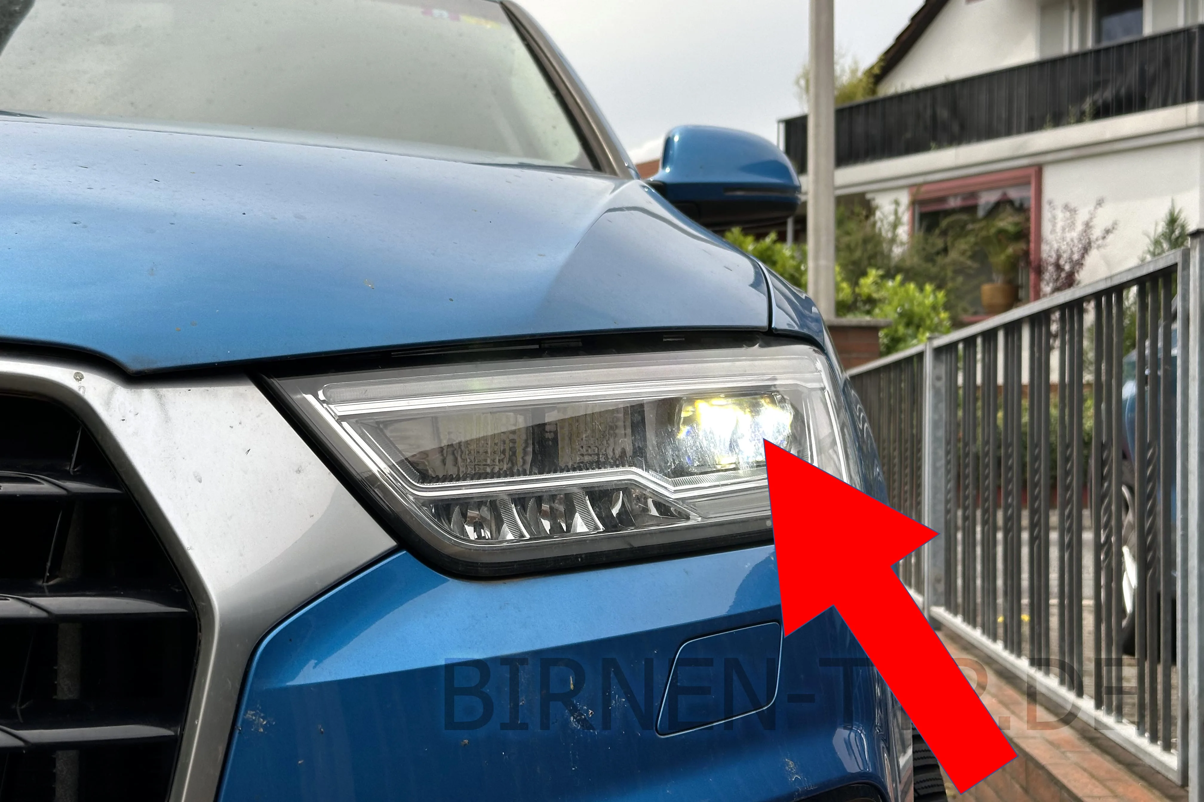 Abblendlicht des Audi Q3 1. Gen