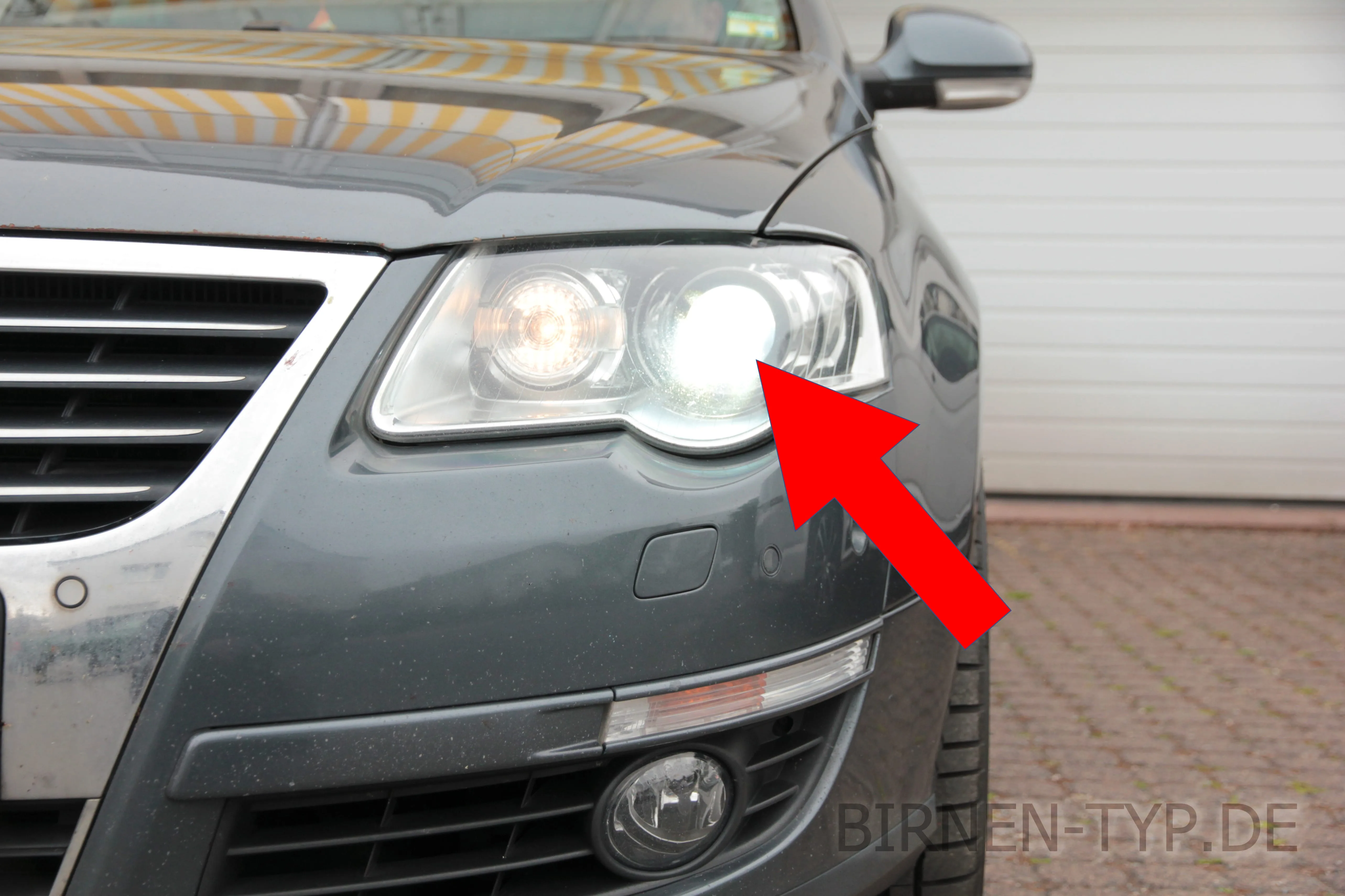 Abblendlicht des VW Passat B6