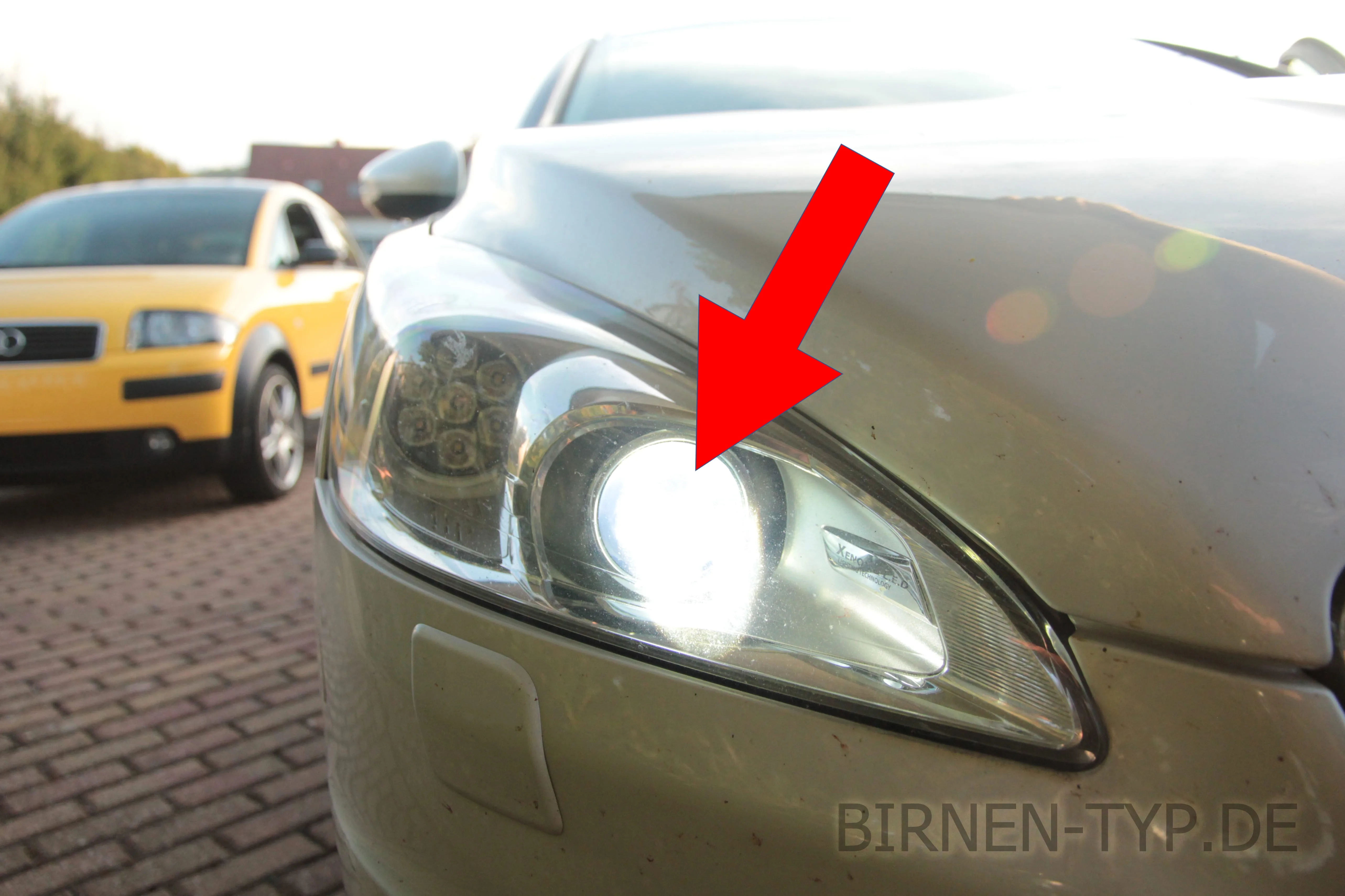 Abblendlicht des Peugeot 508