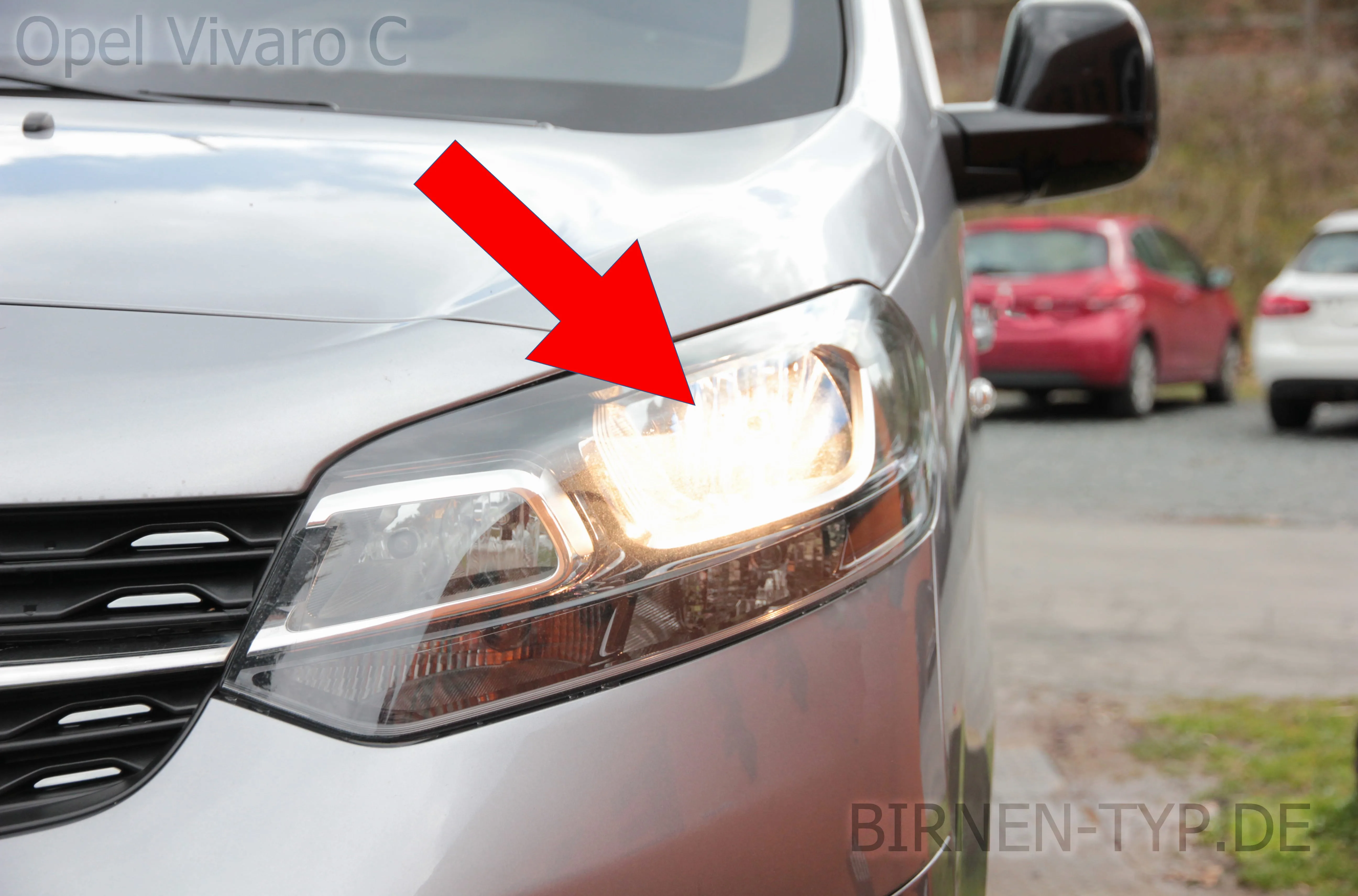 Abblendlicht des Opel Vivaro C