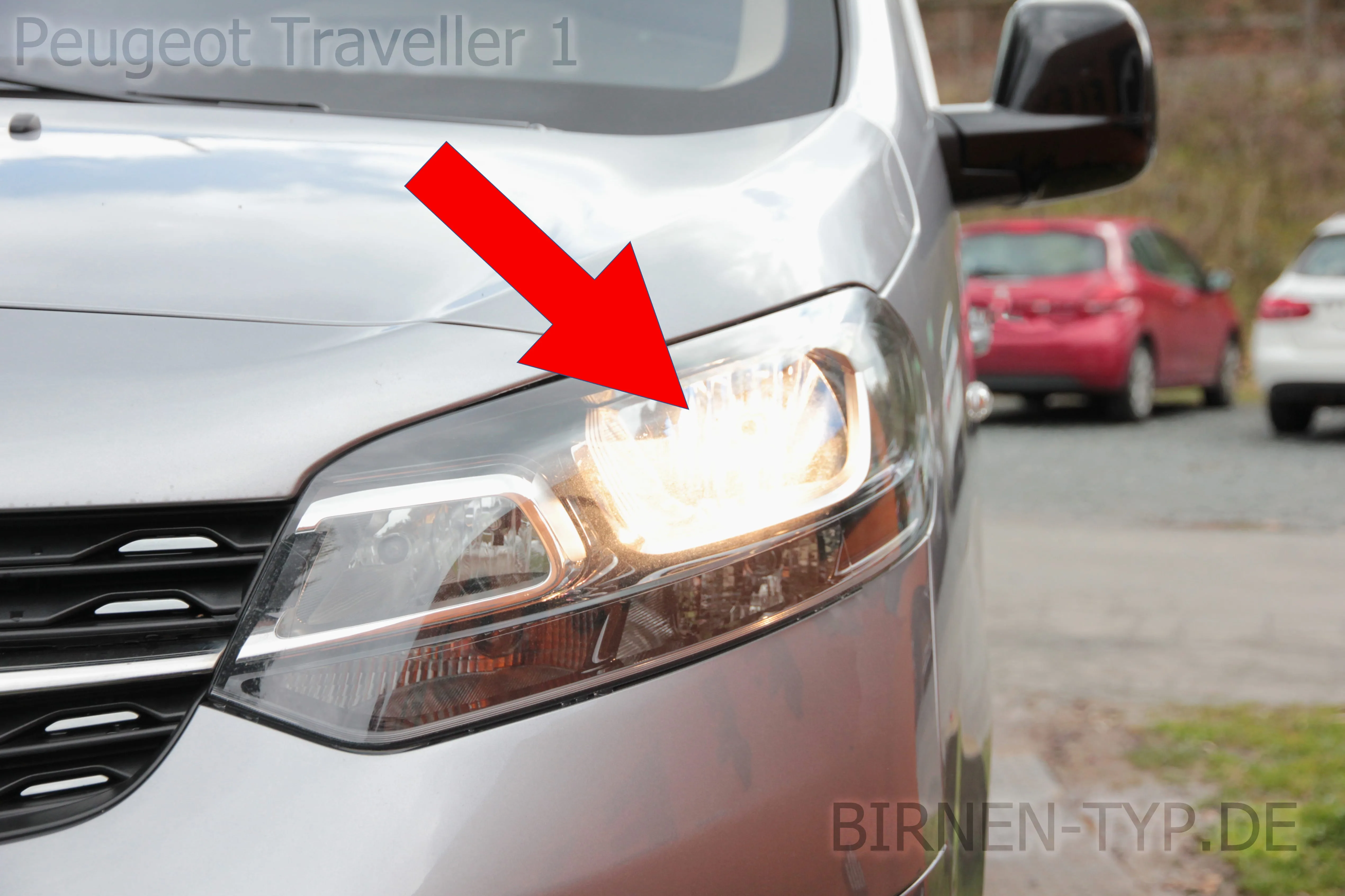 Abblendlicht des Peugeot Traveller