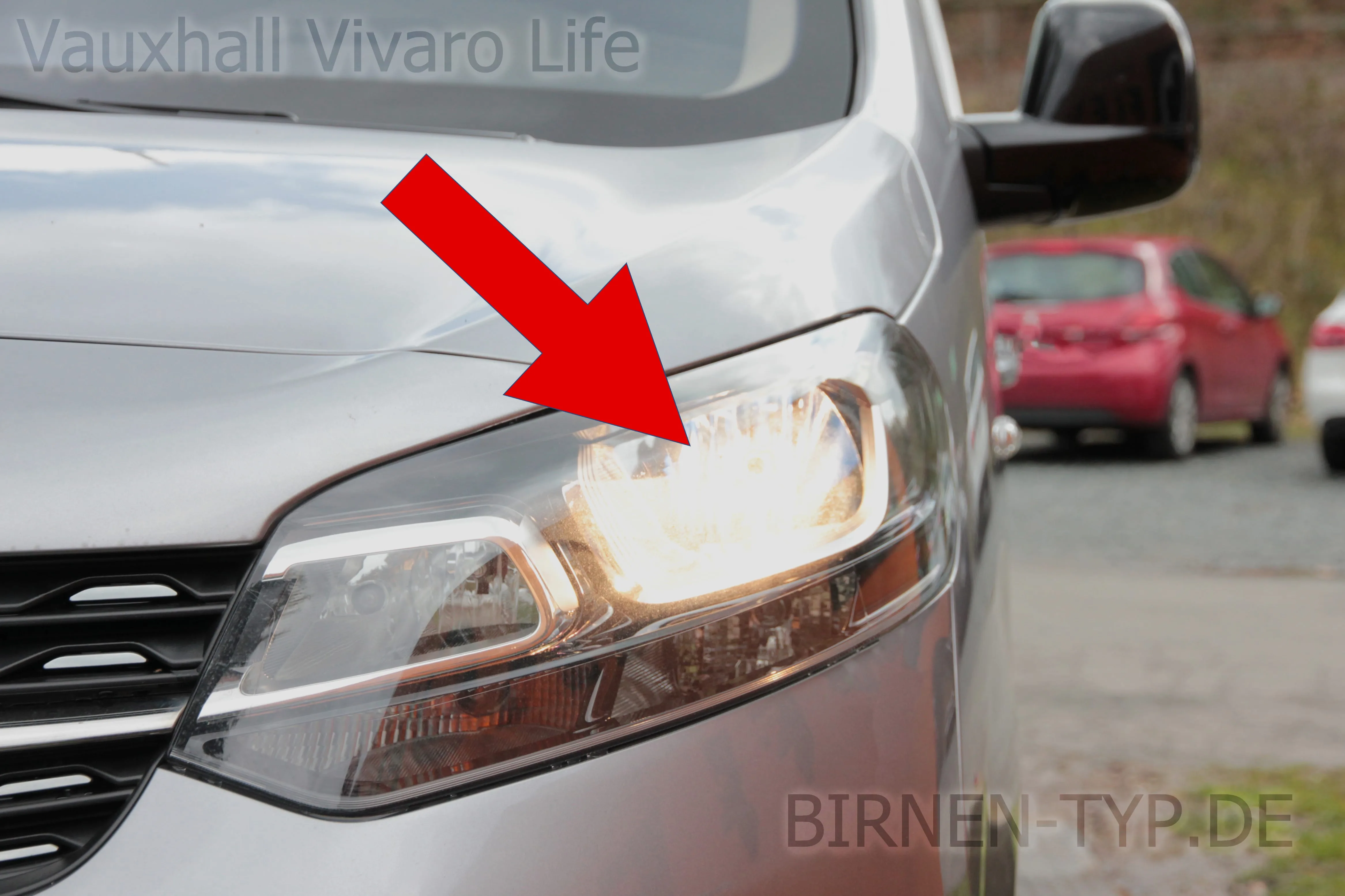 Abblendlicht des Vauxhall Vivaro Life