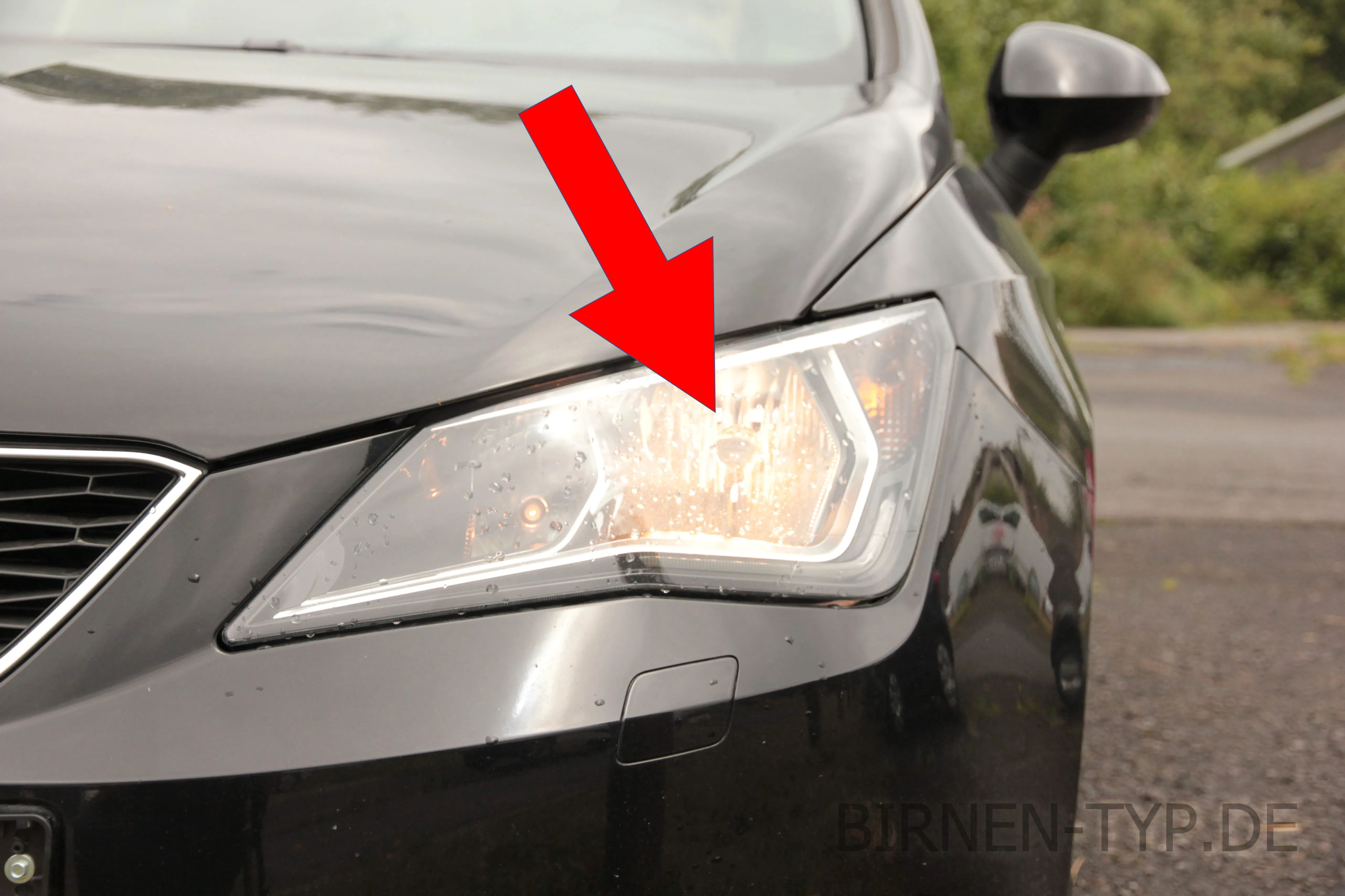 Abblendlicht des Seat Ibiza