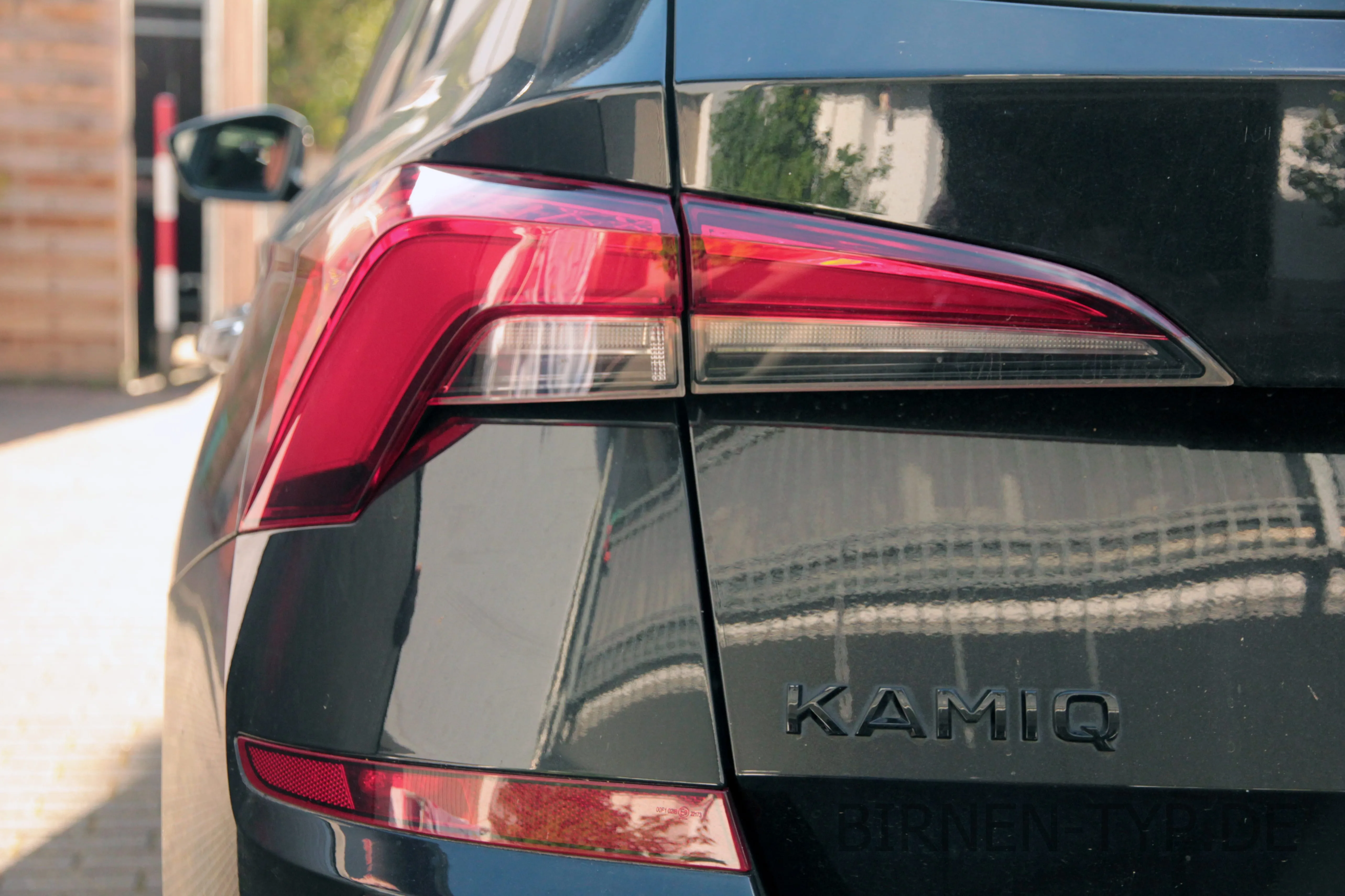 Die Rückleuchte des Škoda Kamiq — ohne hinteres Tagfahrlicht