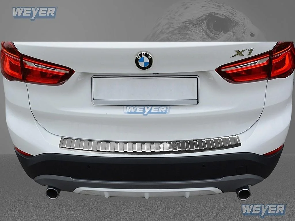 Edelstahl-Ladekantenschutz für den BMW X1 2. Gen