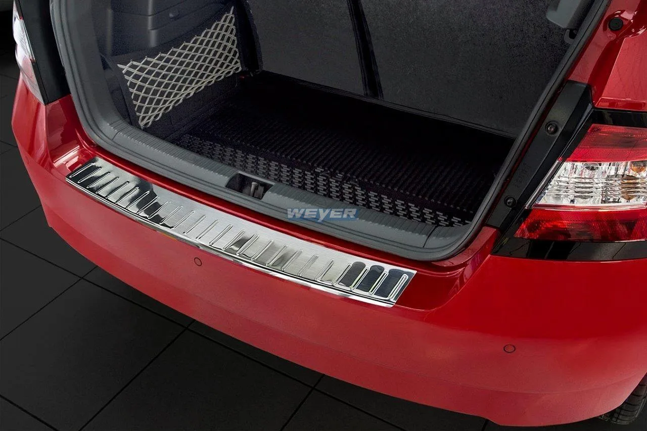 Edelstahl-Ladekantenschutz für den Škoda Fabia 3. Gen