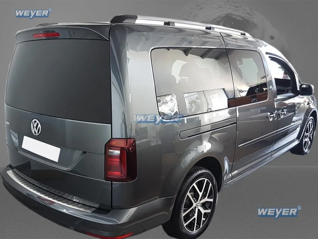 Edelstahl-Ladekantenschutz für den VW Caddy 4