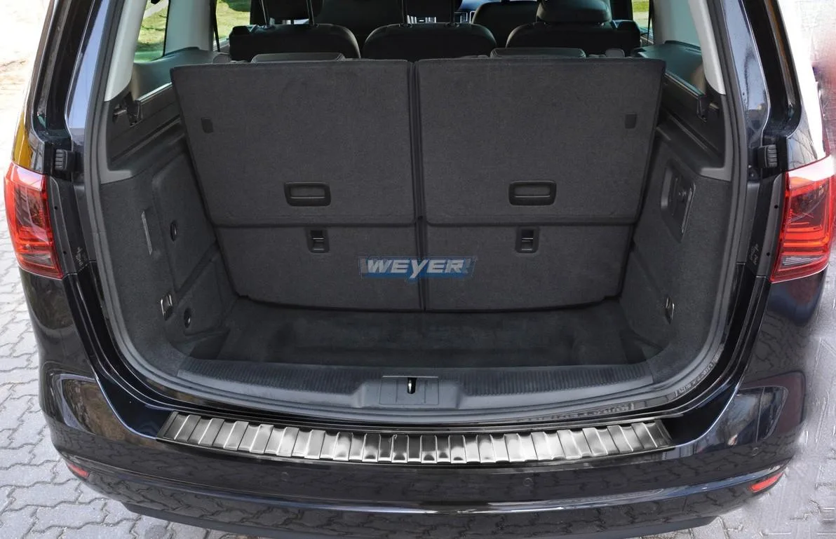 Edelstahl-Ladekantenschutz für den VW Sharan