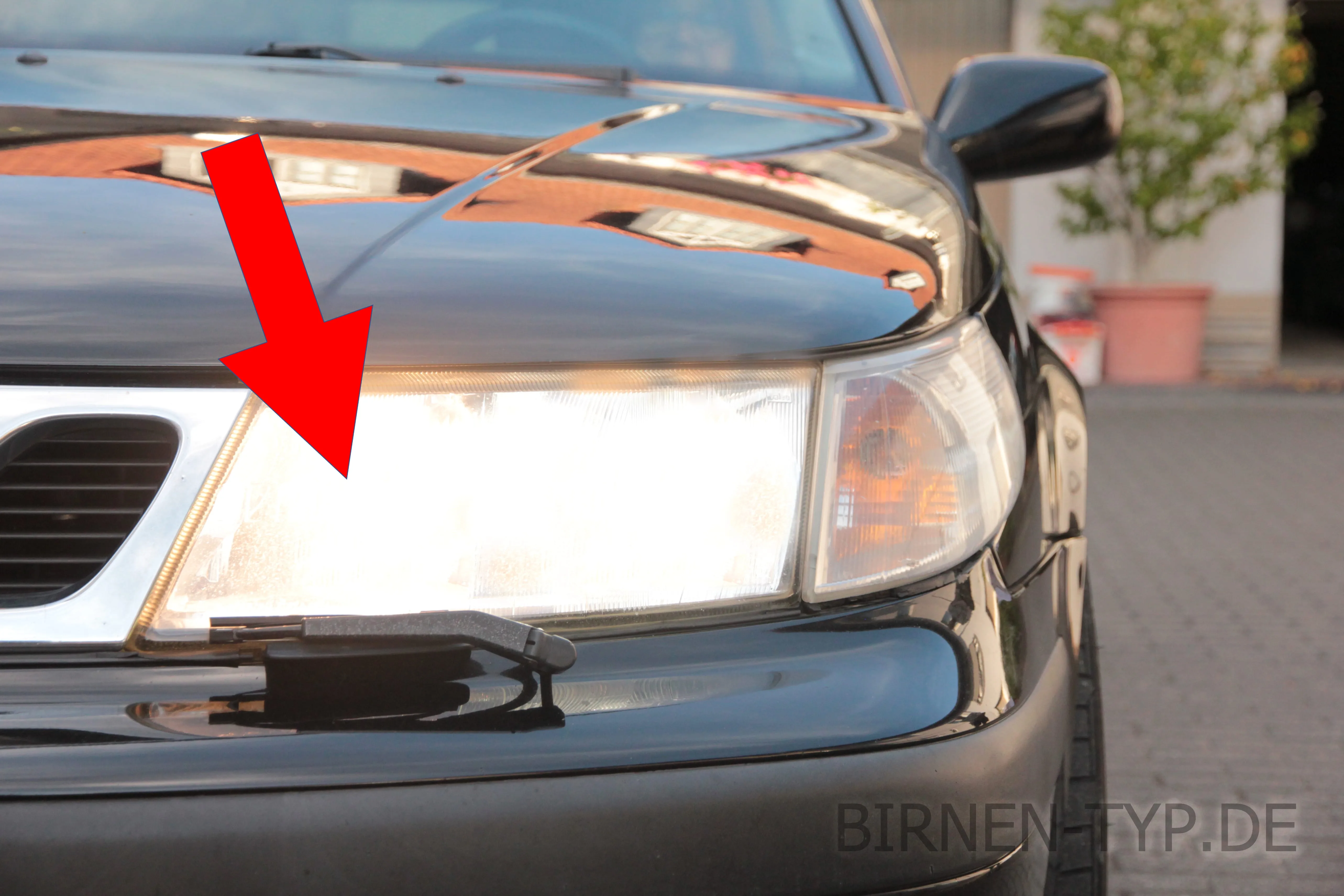 Fernlicht des Saab 9-5
