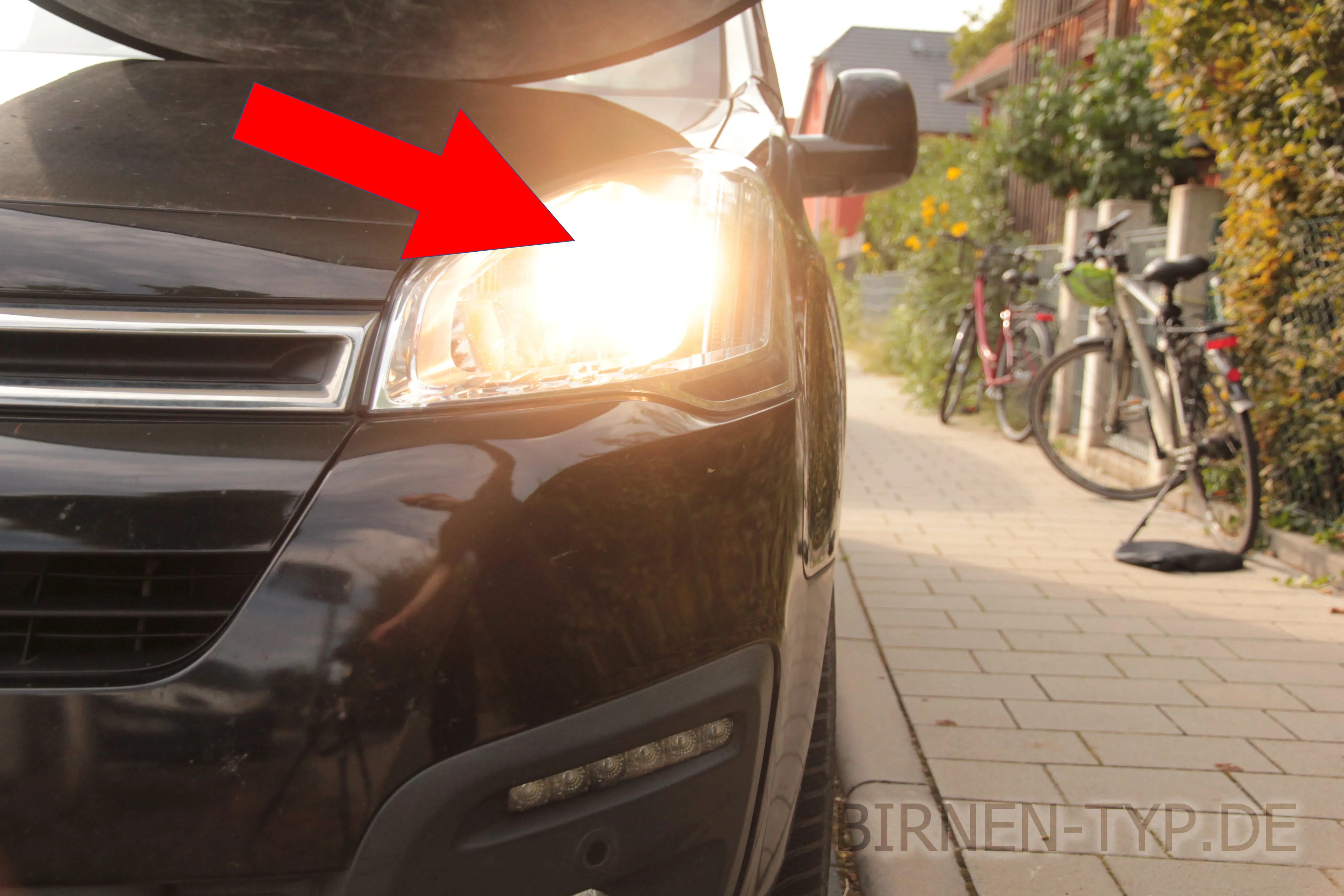 Fernlicht des Citroën Berlingo