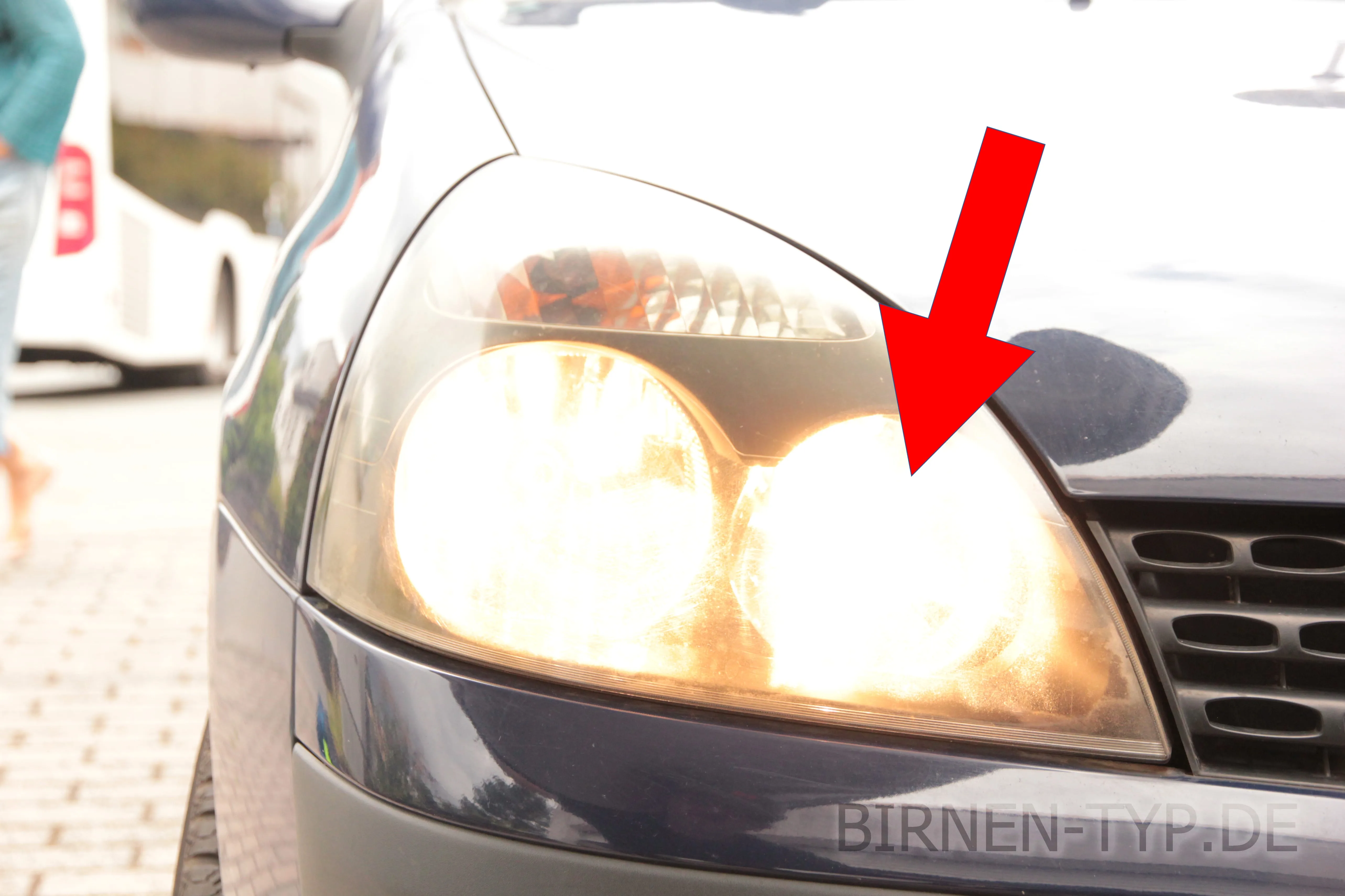 Fernlicht des Renault Clio 2