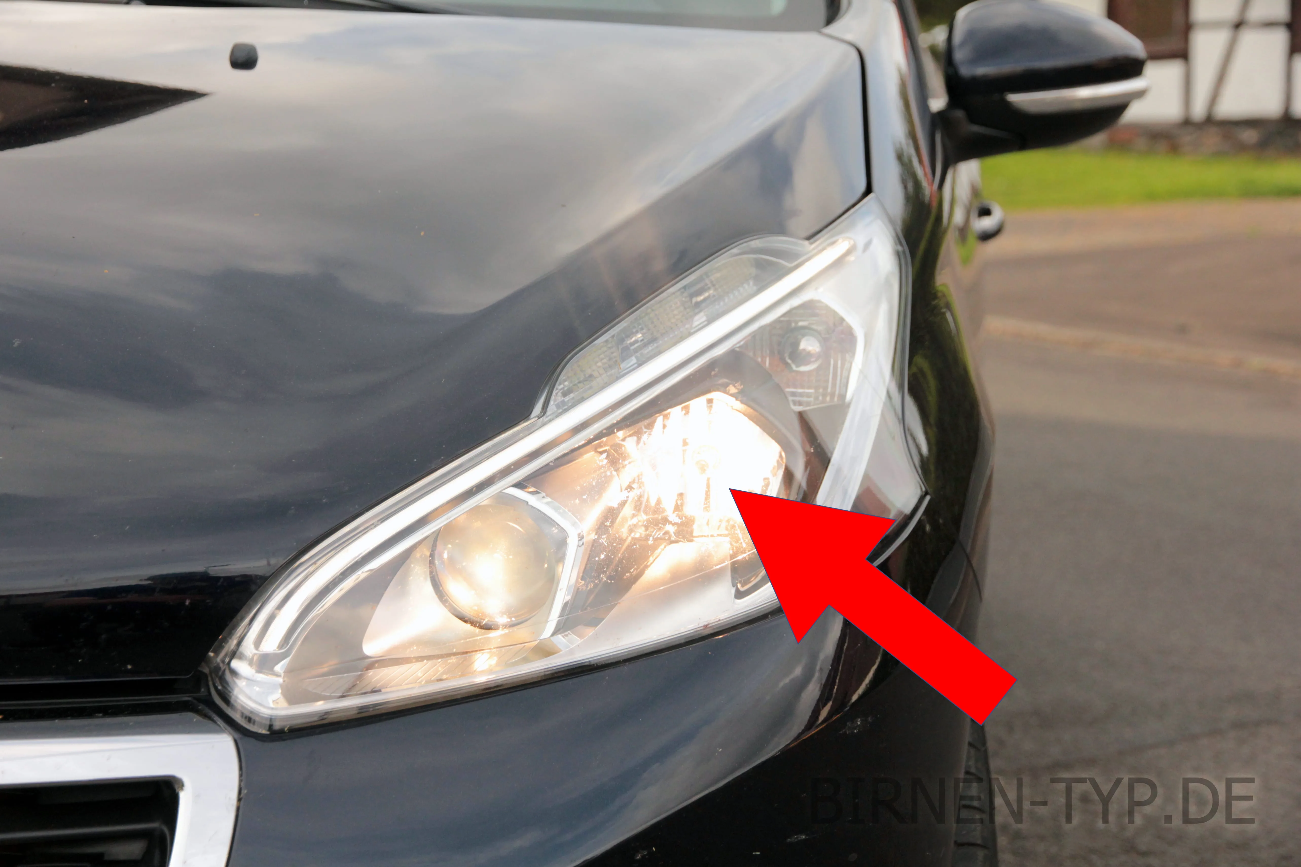 Fernlicht des Peugeot 208