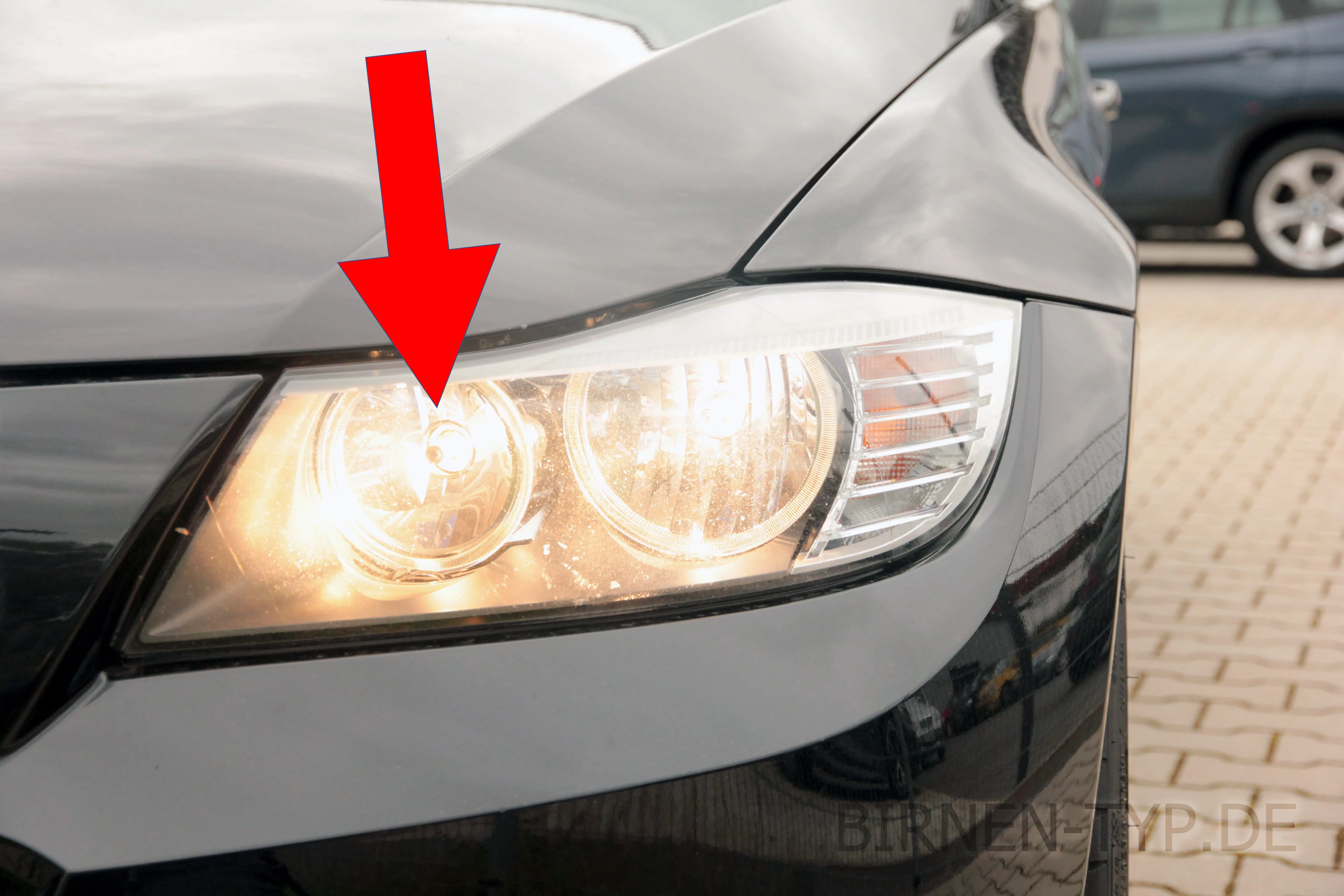 Fernlicht des 3er BMW