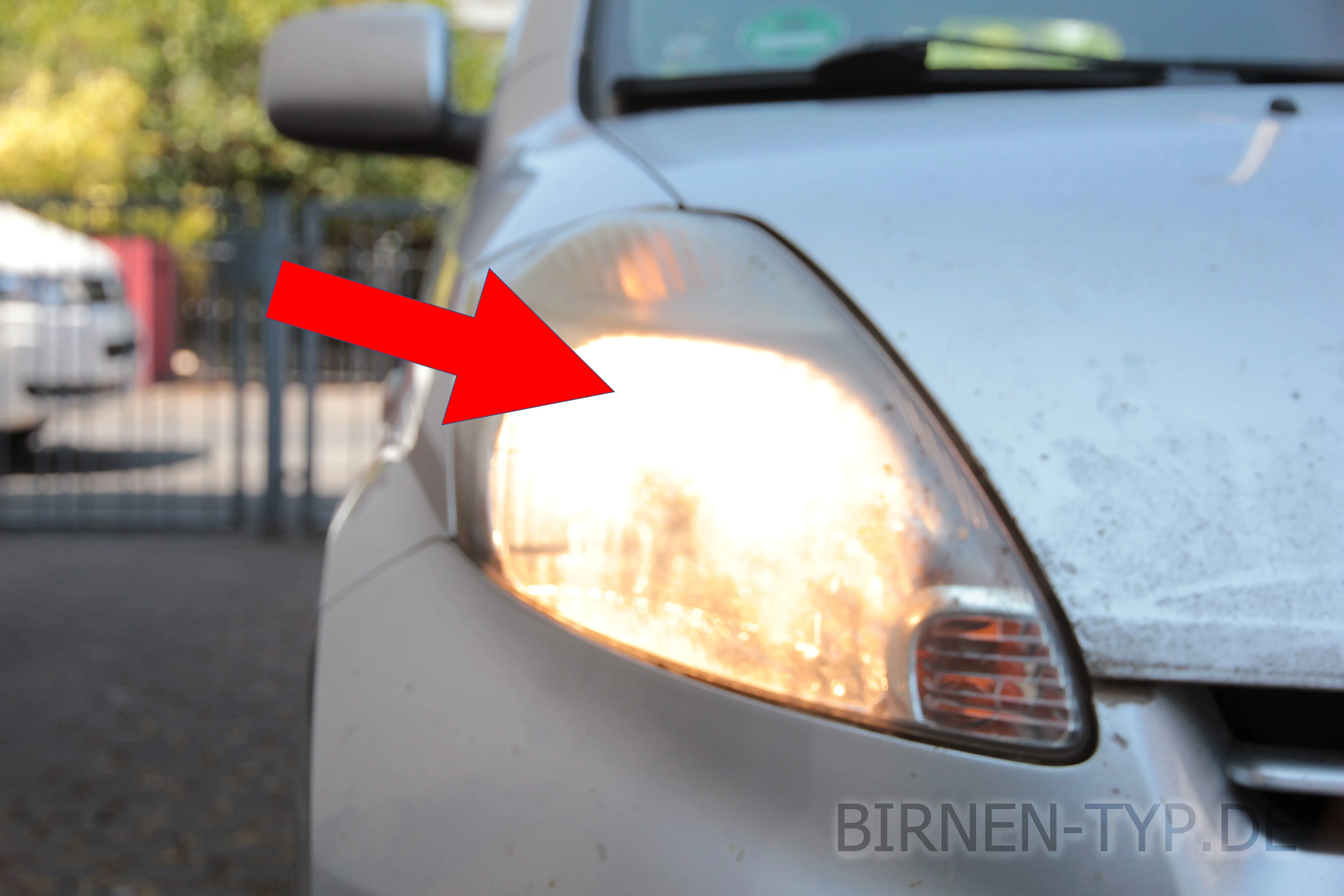 Fernlicht des Daihatsu Sirion