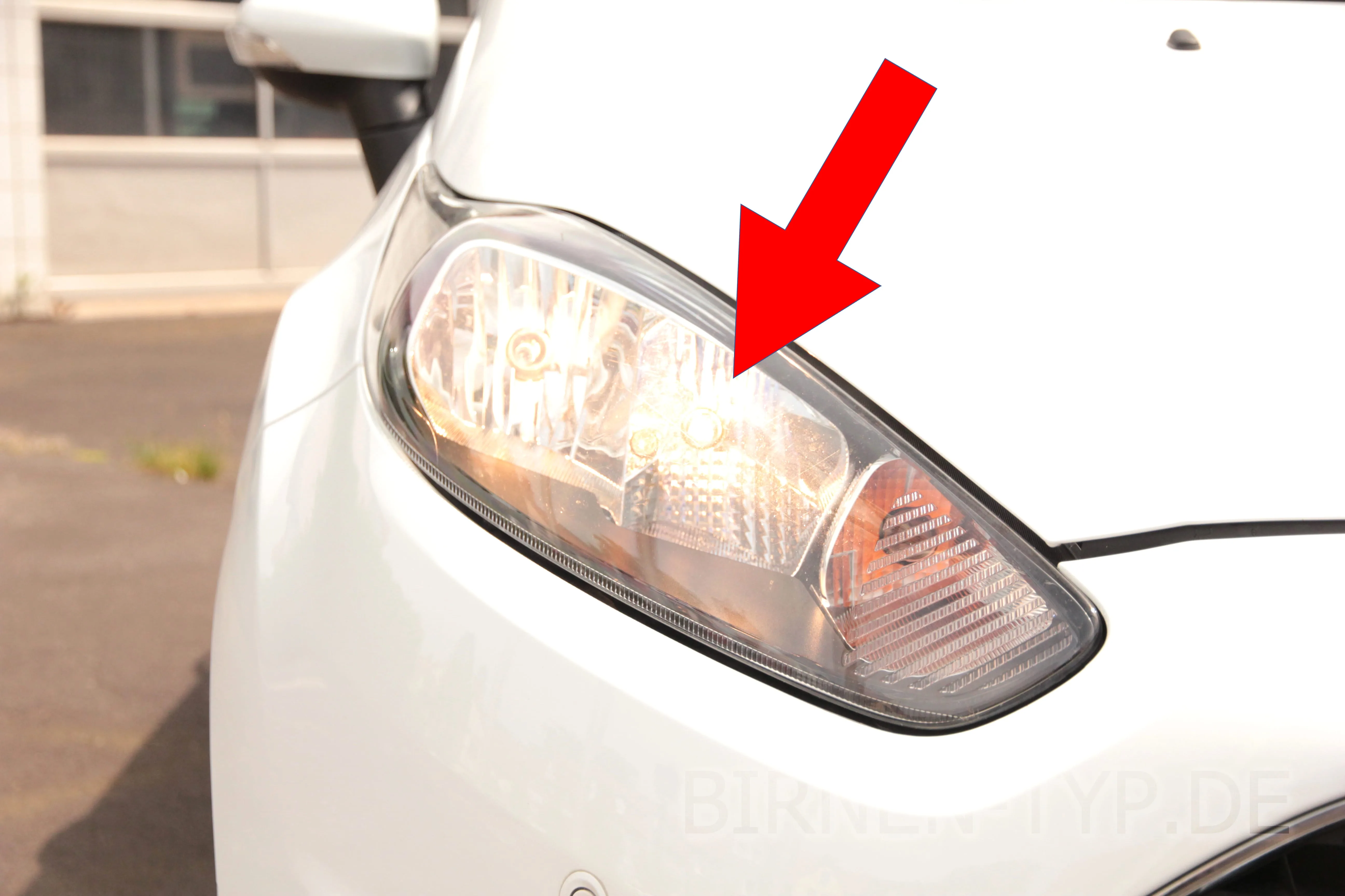 Fernlicht des Ford Fiesta 7. Gen
