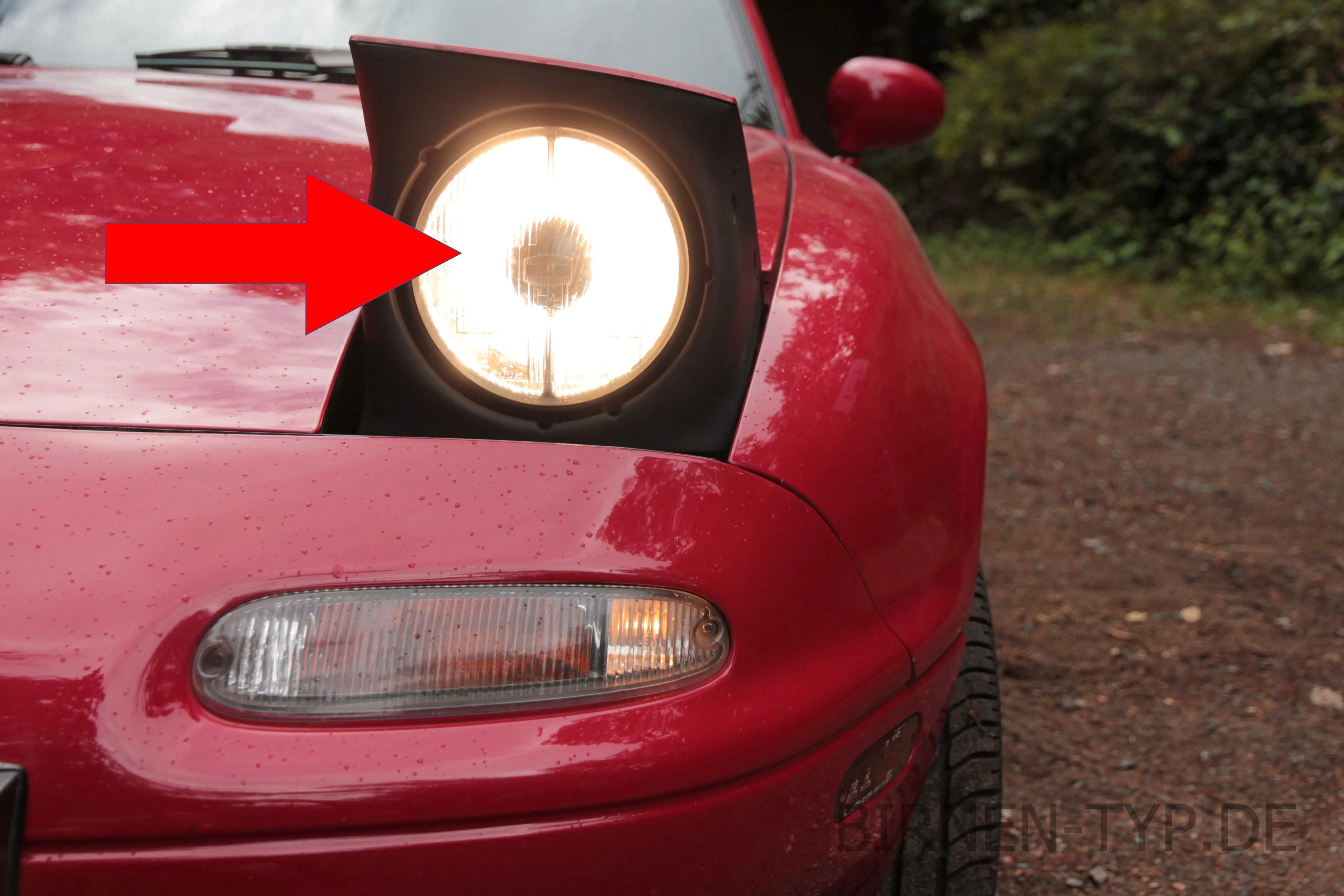 Fernlicht des Mazda MX-5 / Miata