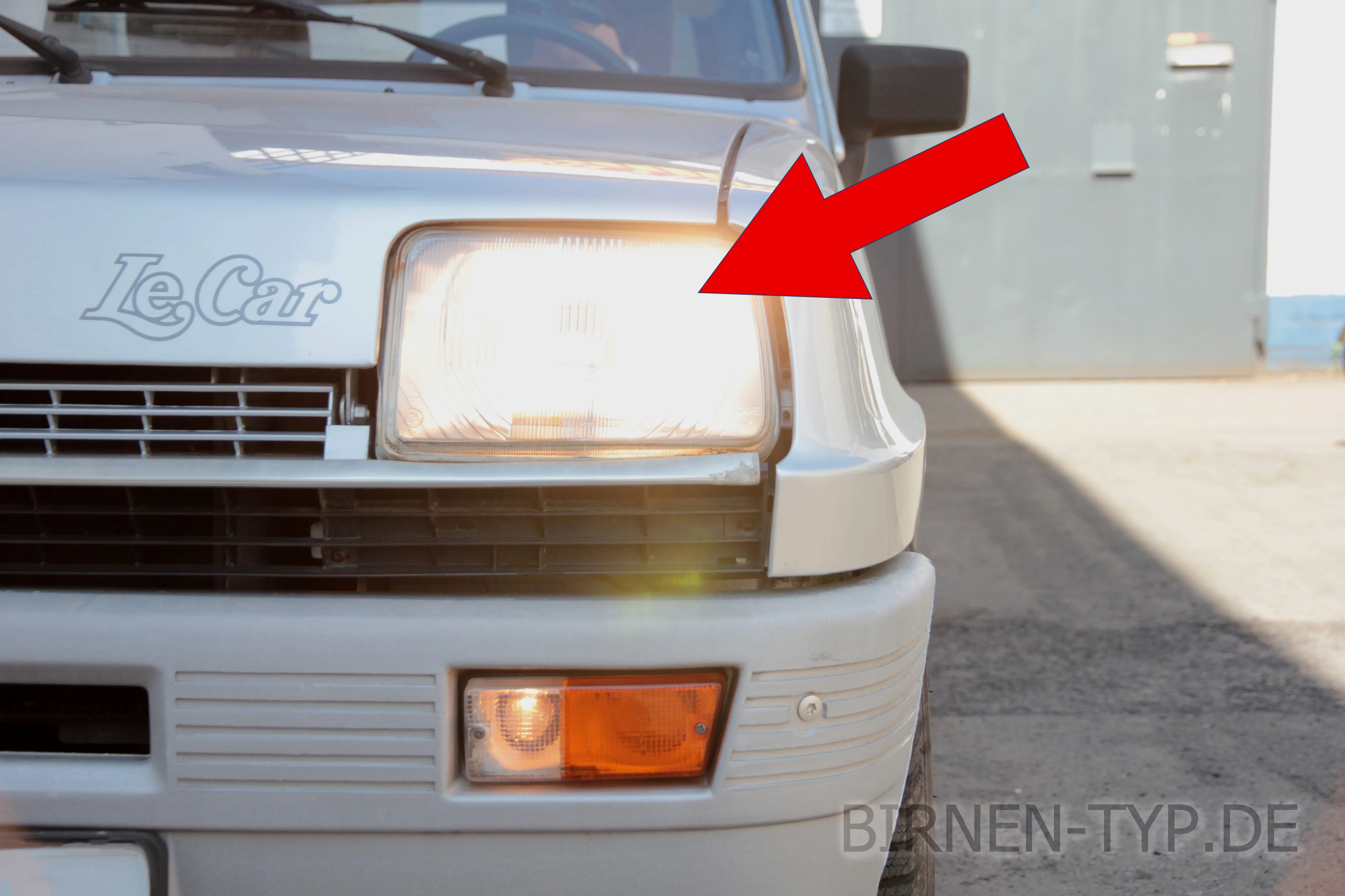 Fernlicht des Renault 5
