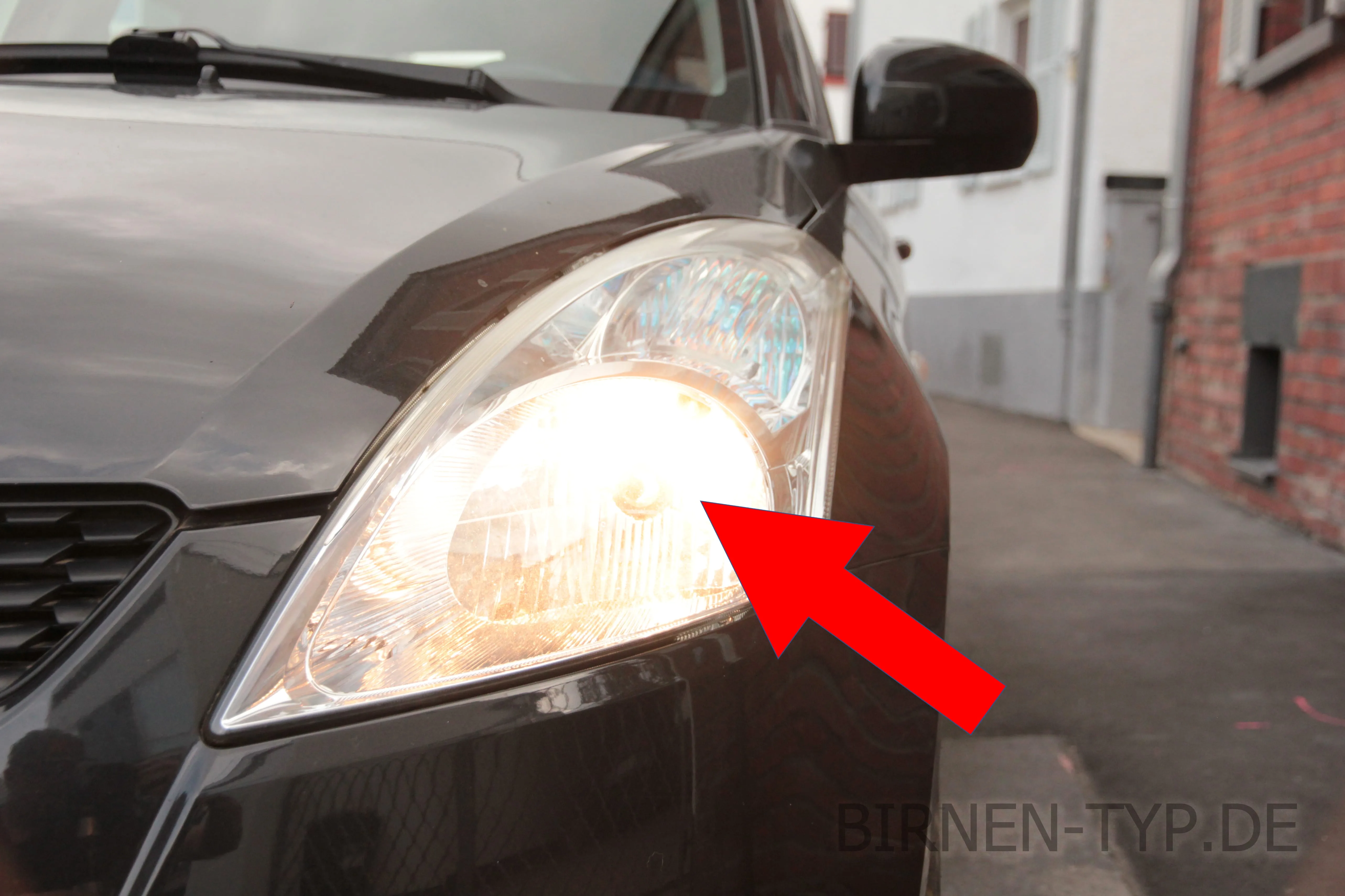 Fernlicht des Suzuki Swift