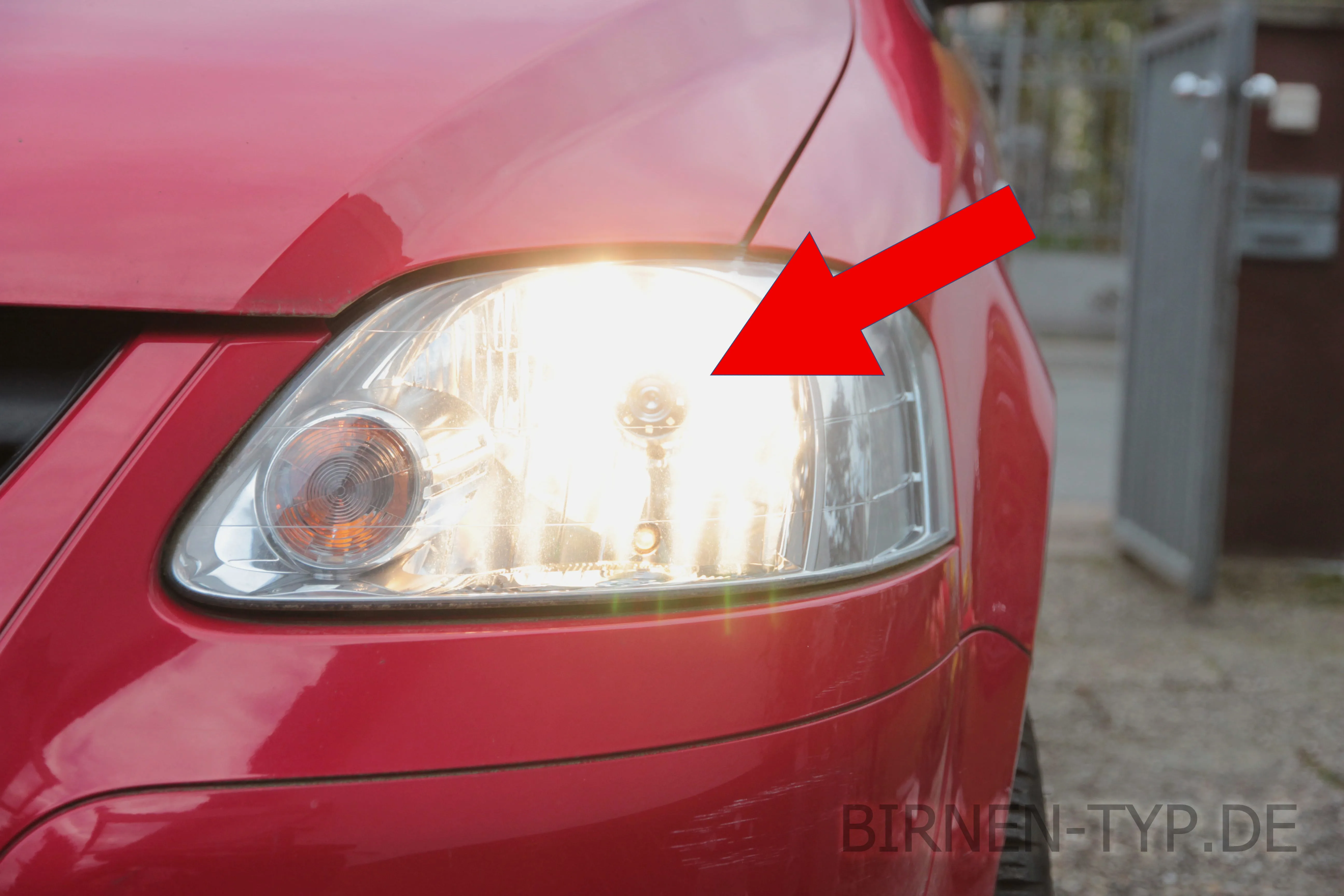 Fernlicht des VW Fox