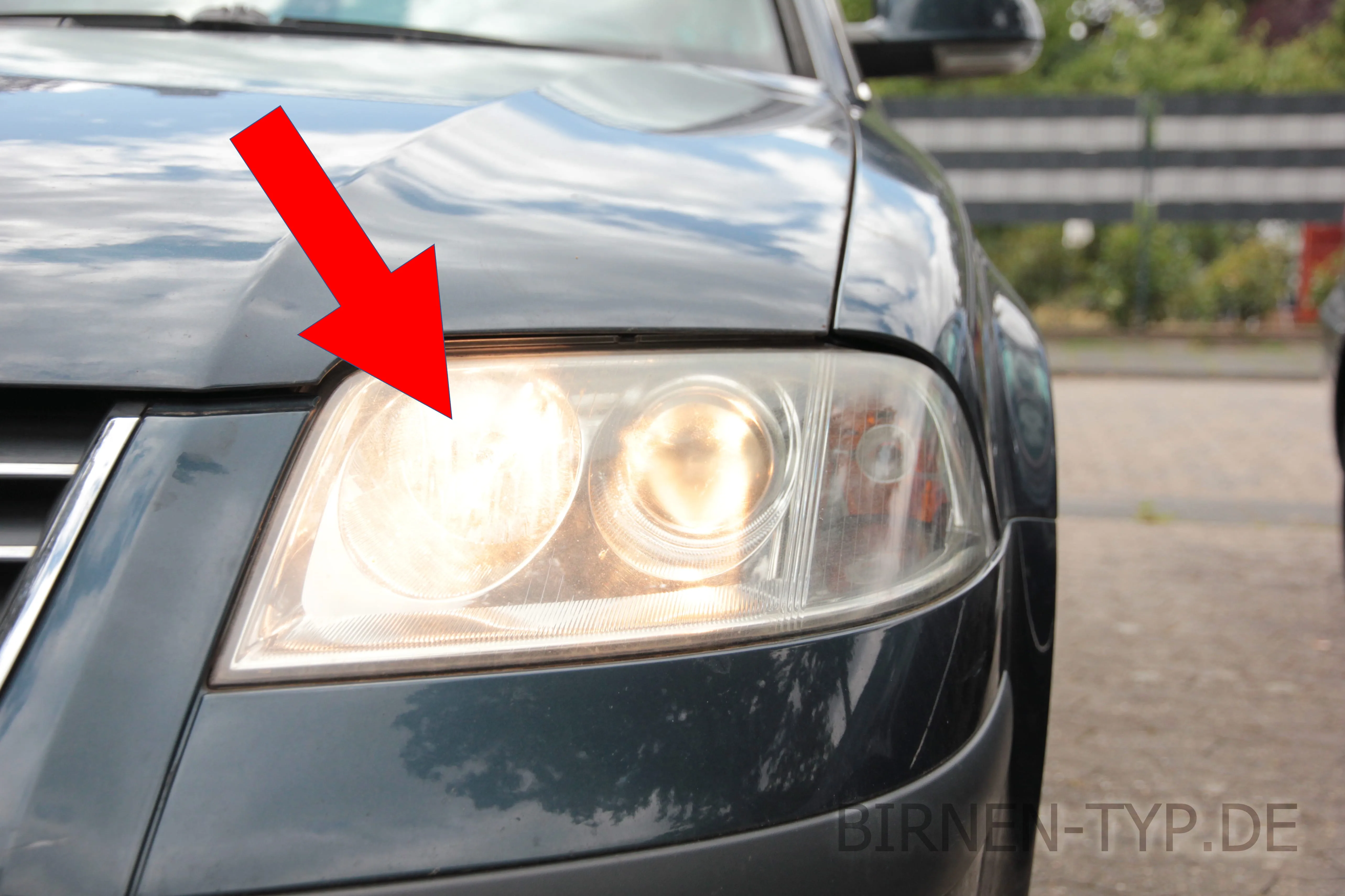 Fernlicht des VW Passat B5