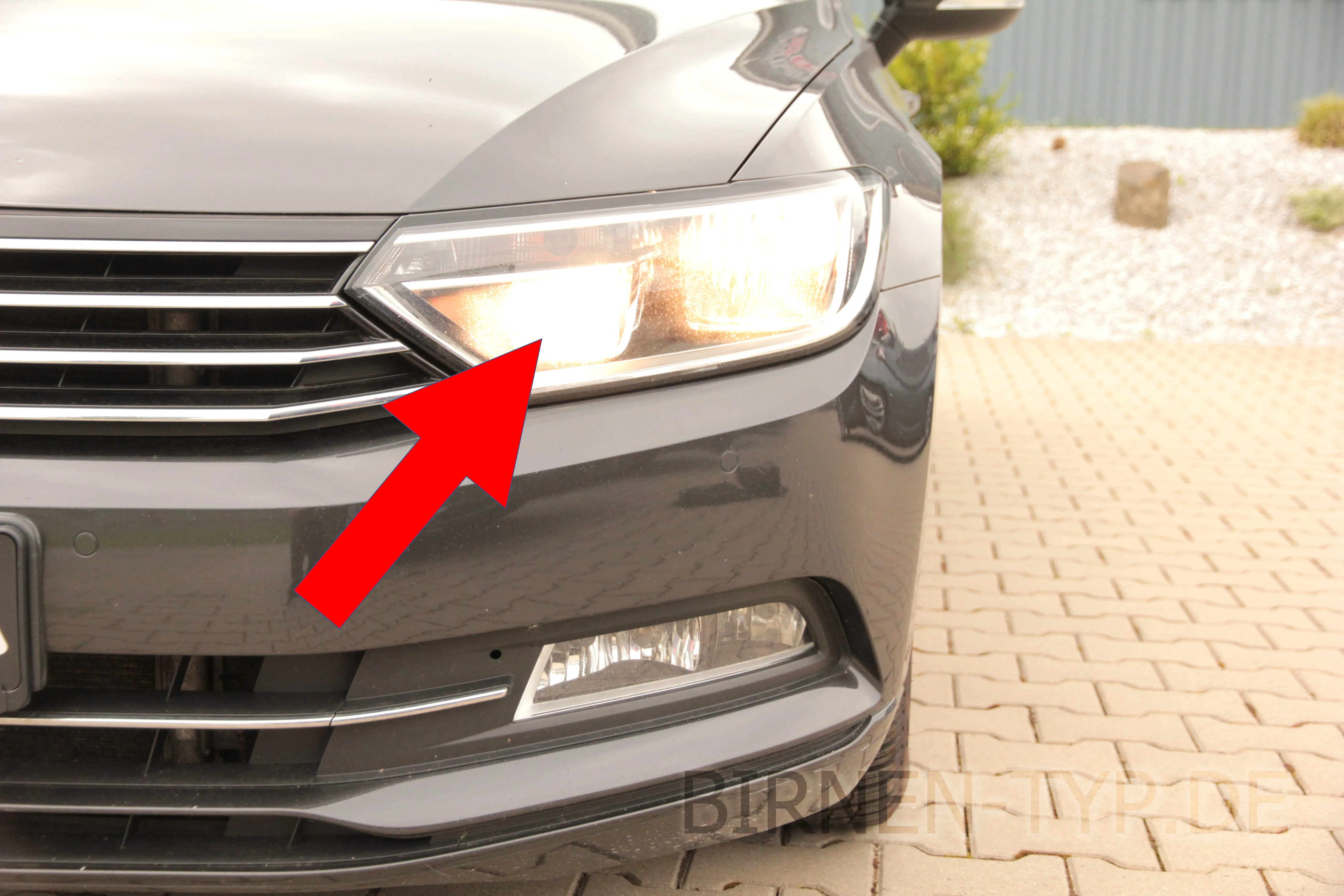 Fernlicht des VW Passat 8. Gen
