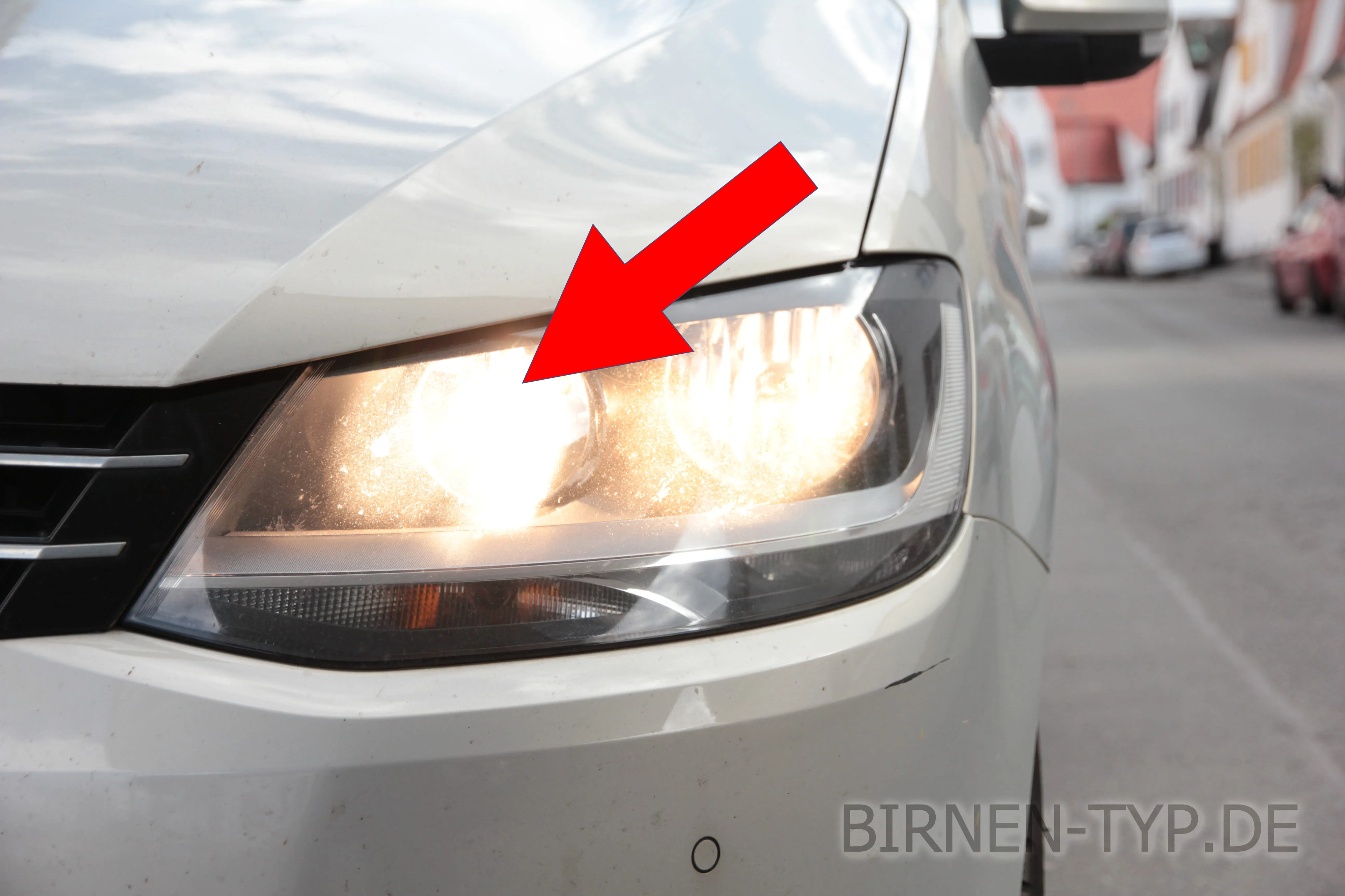 Fernlicht des VW Sharan