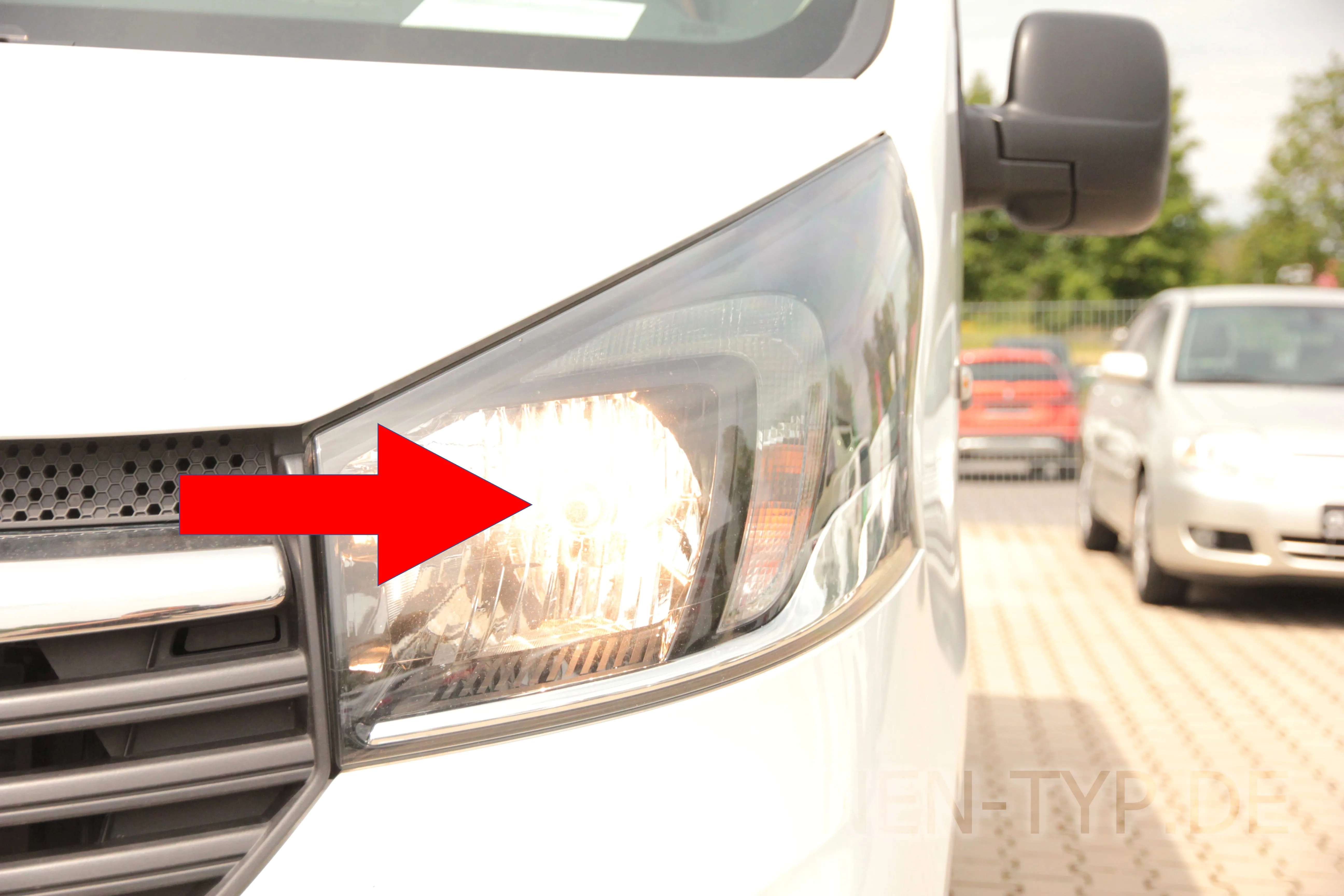 Fernlicht des Renault Trafic 3. Gen