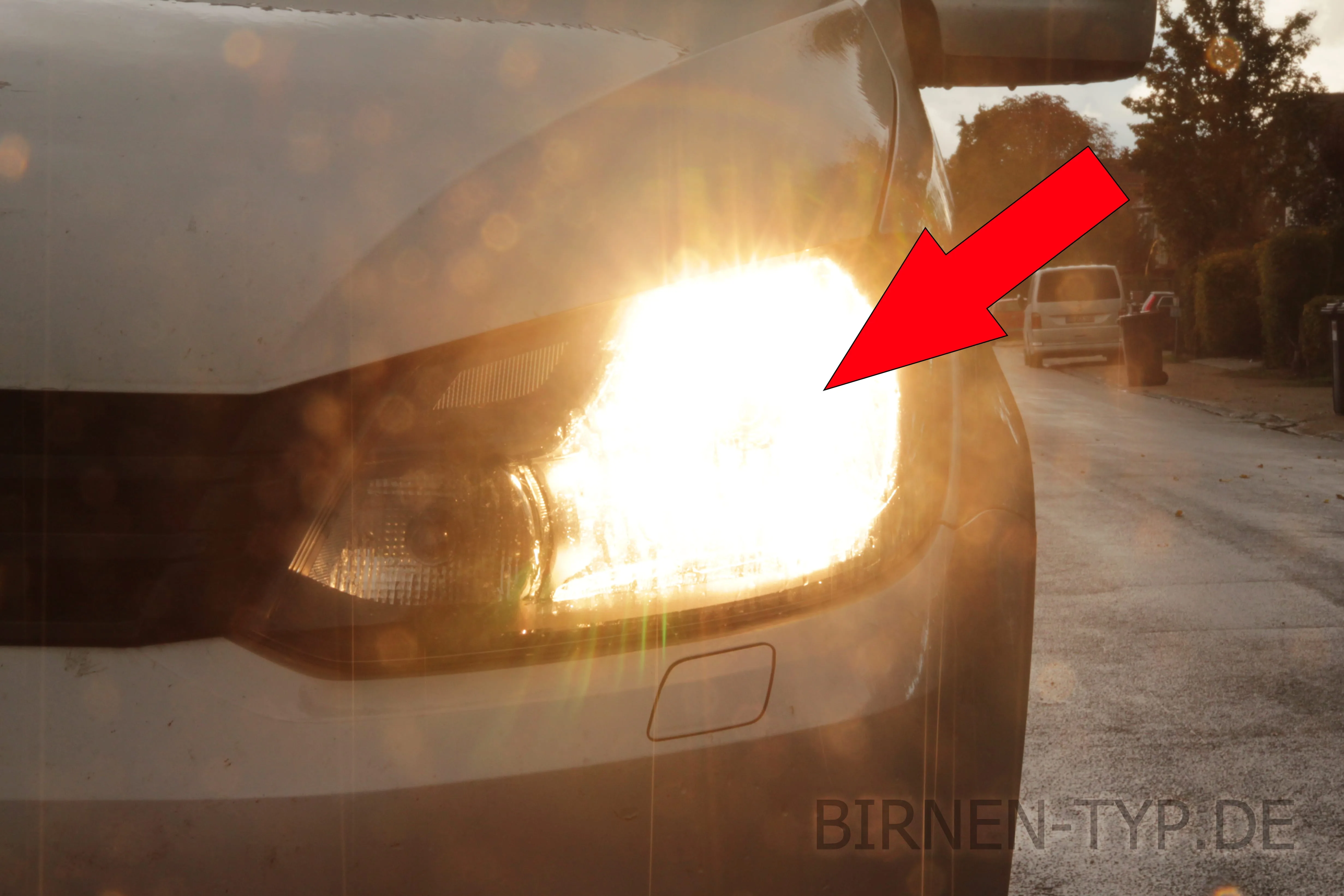 Fernlicht des VW Caddy 3