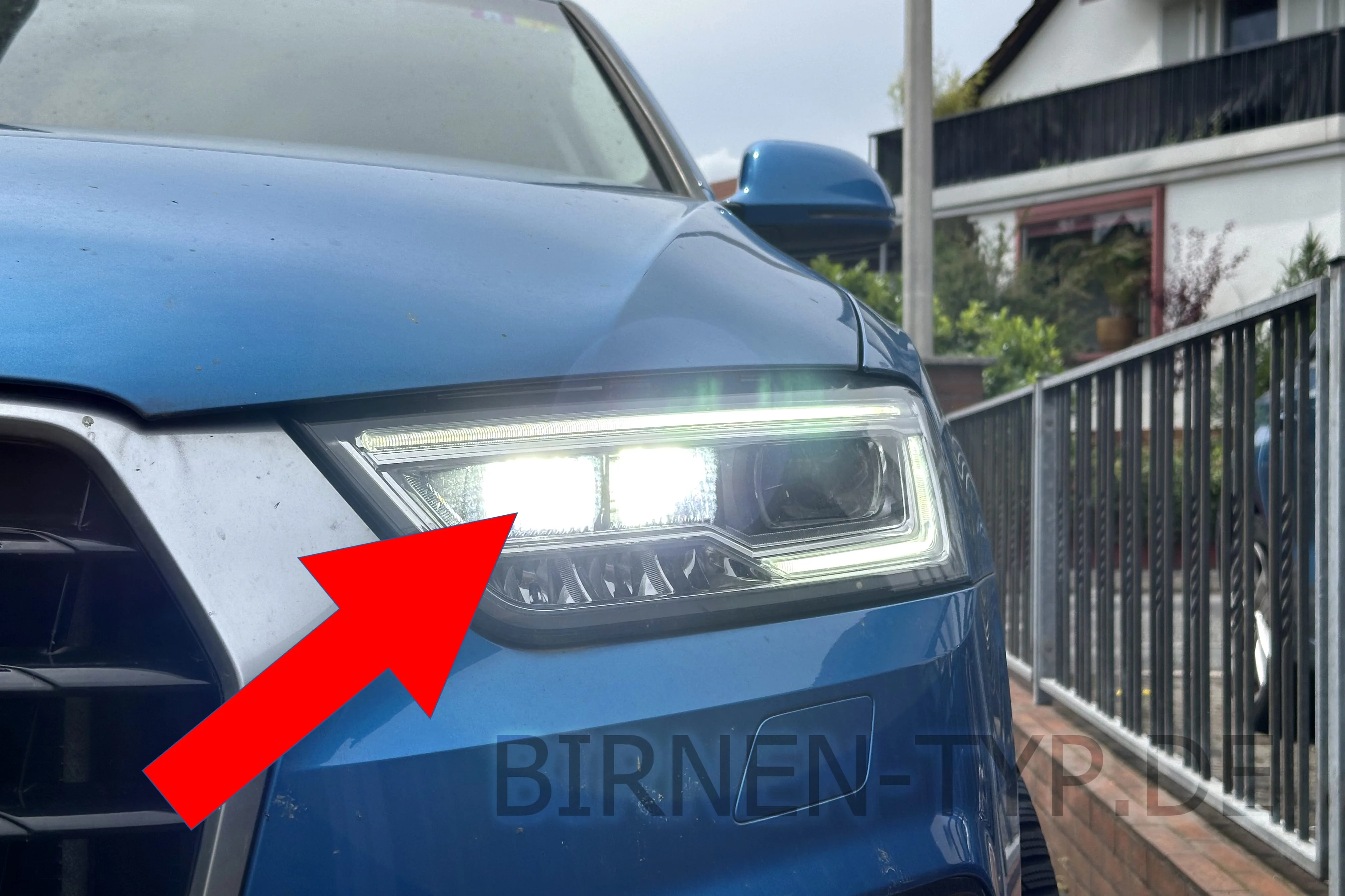 Fernlicht des Audi Q3 1. Gen