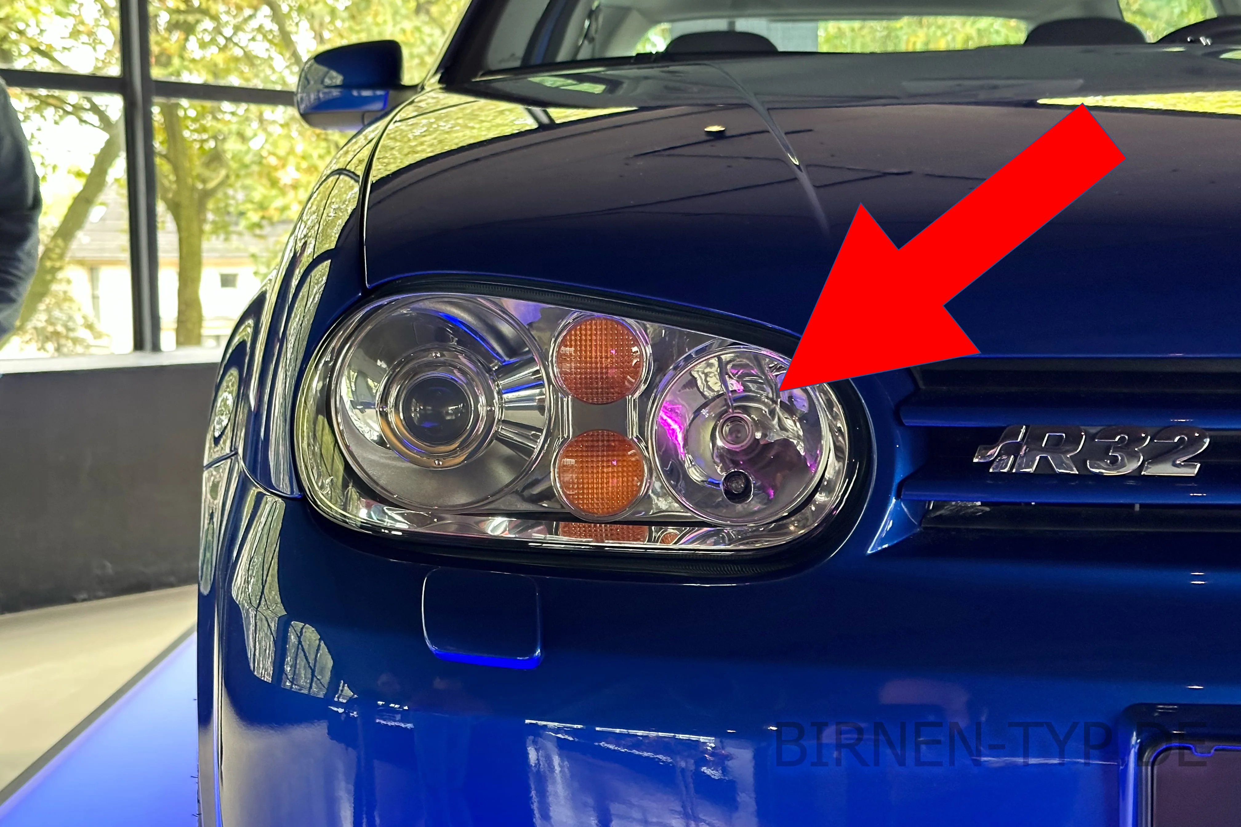Fernlicht des VW Golf IV