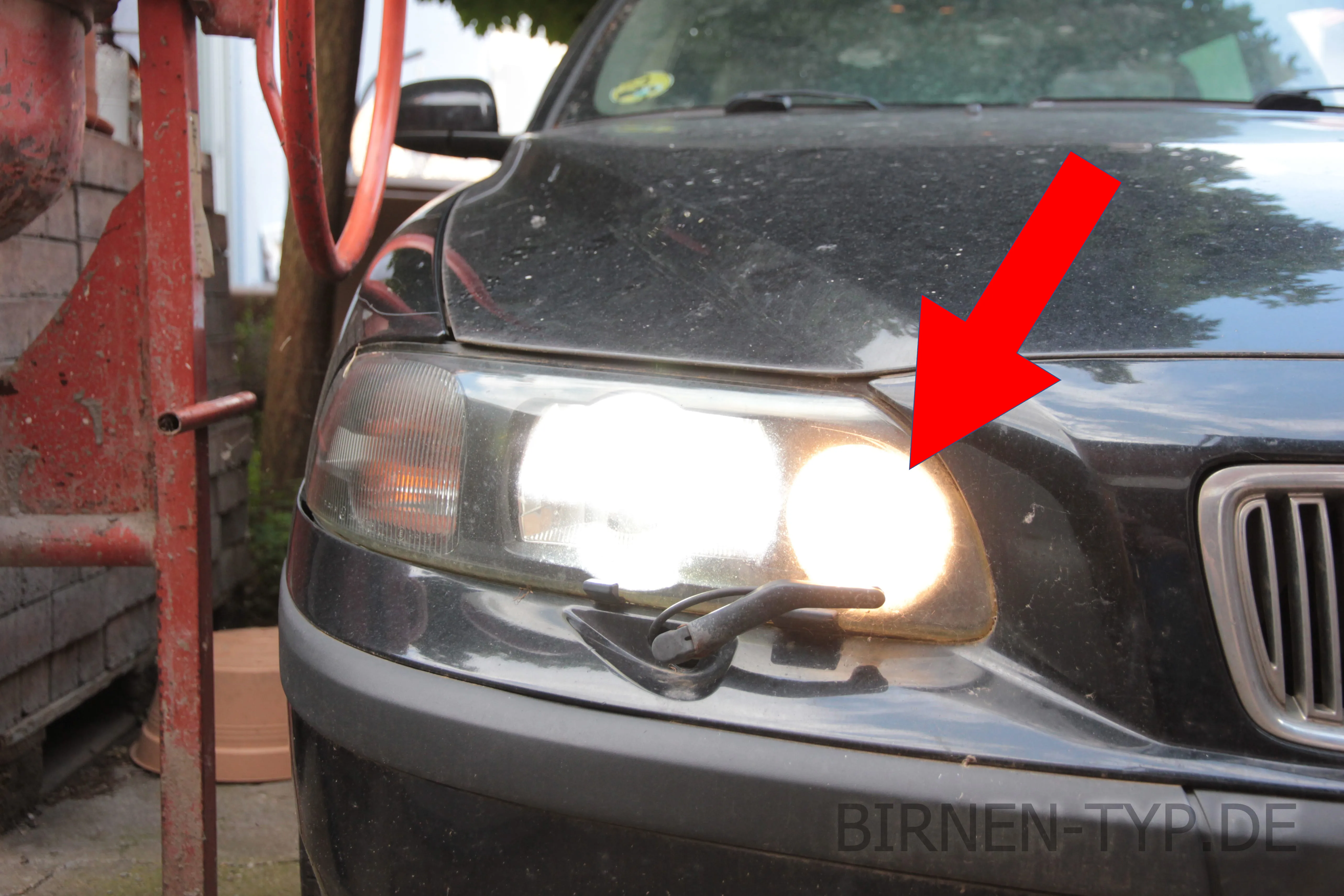 Fernlicht des Volvo V70