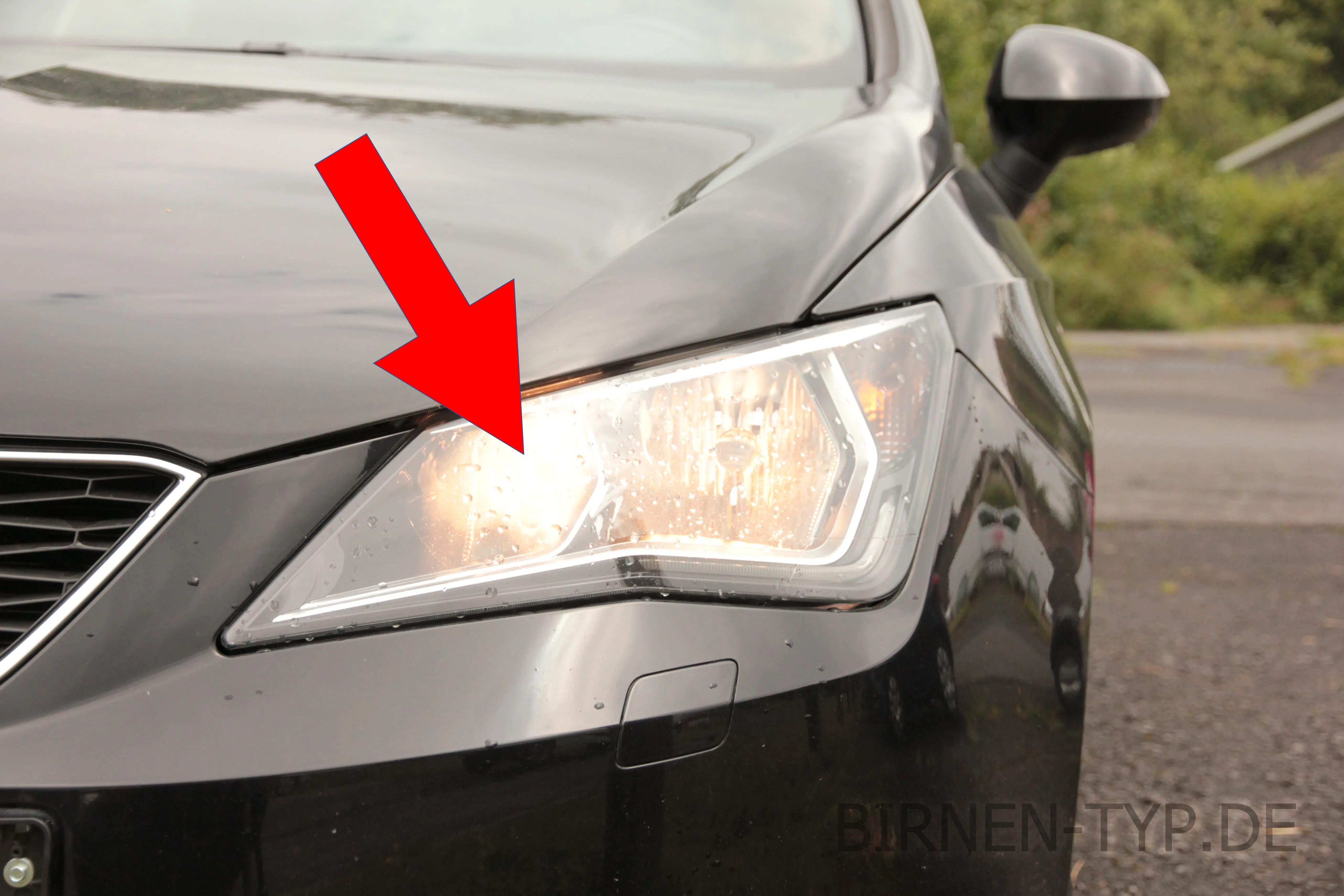 Fernlicht des Seat Ibiza