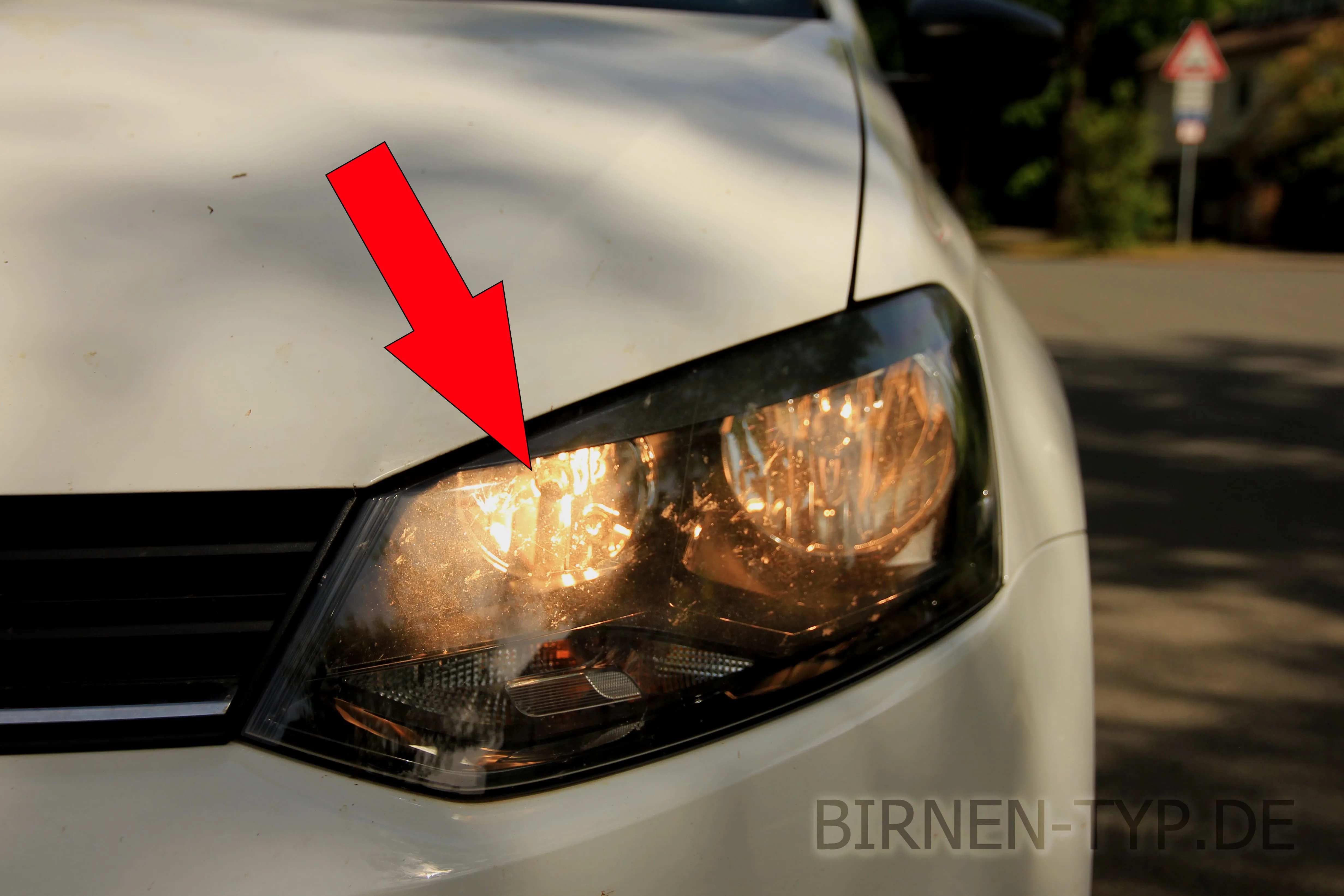 Fernlicht des VW Polo V