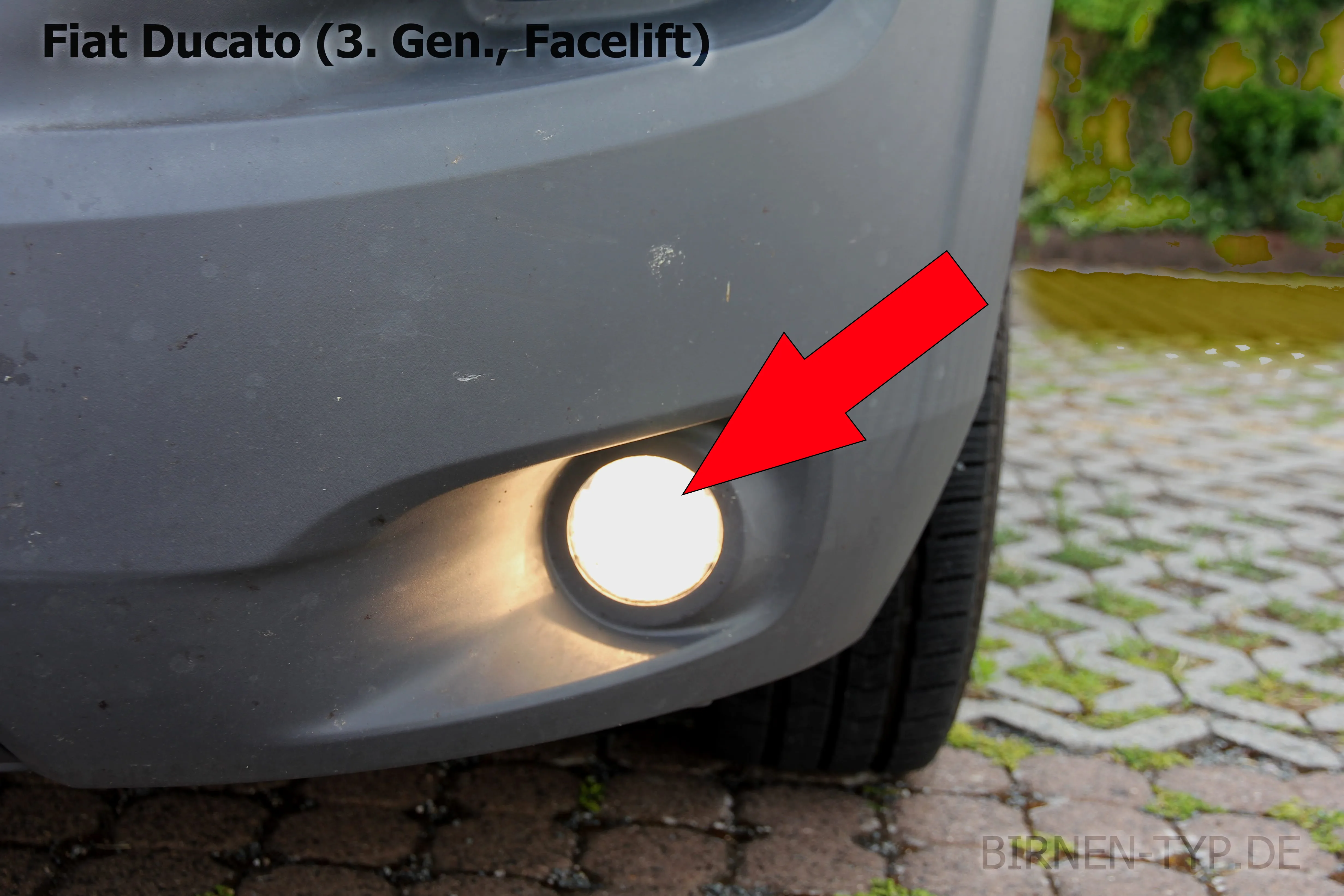 Nebelscheinwerfer des Fiat Ducato