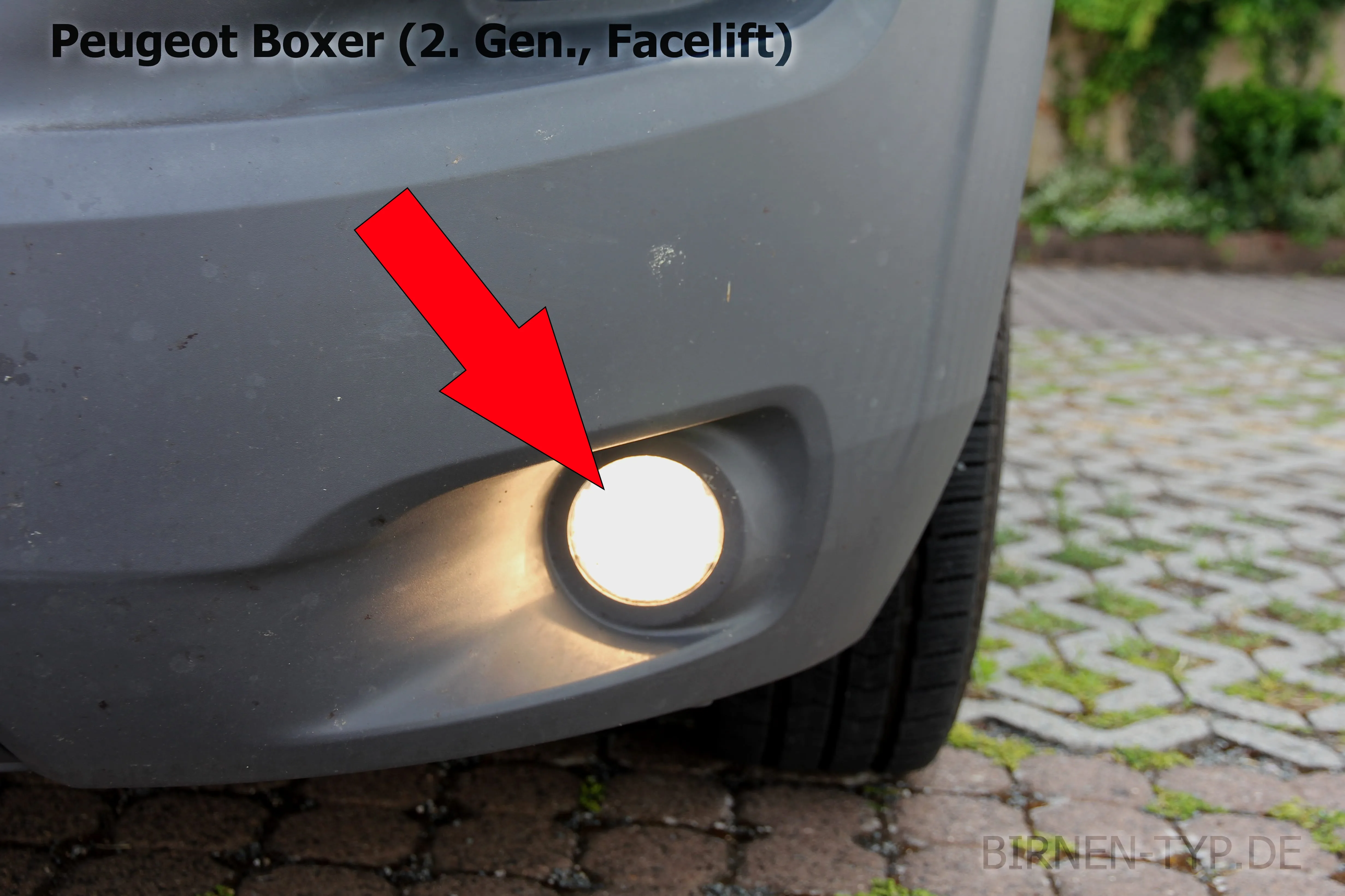 Nebelscheinwerfer des Peugeot Boxer