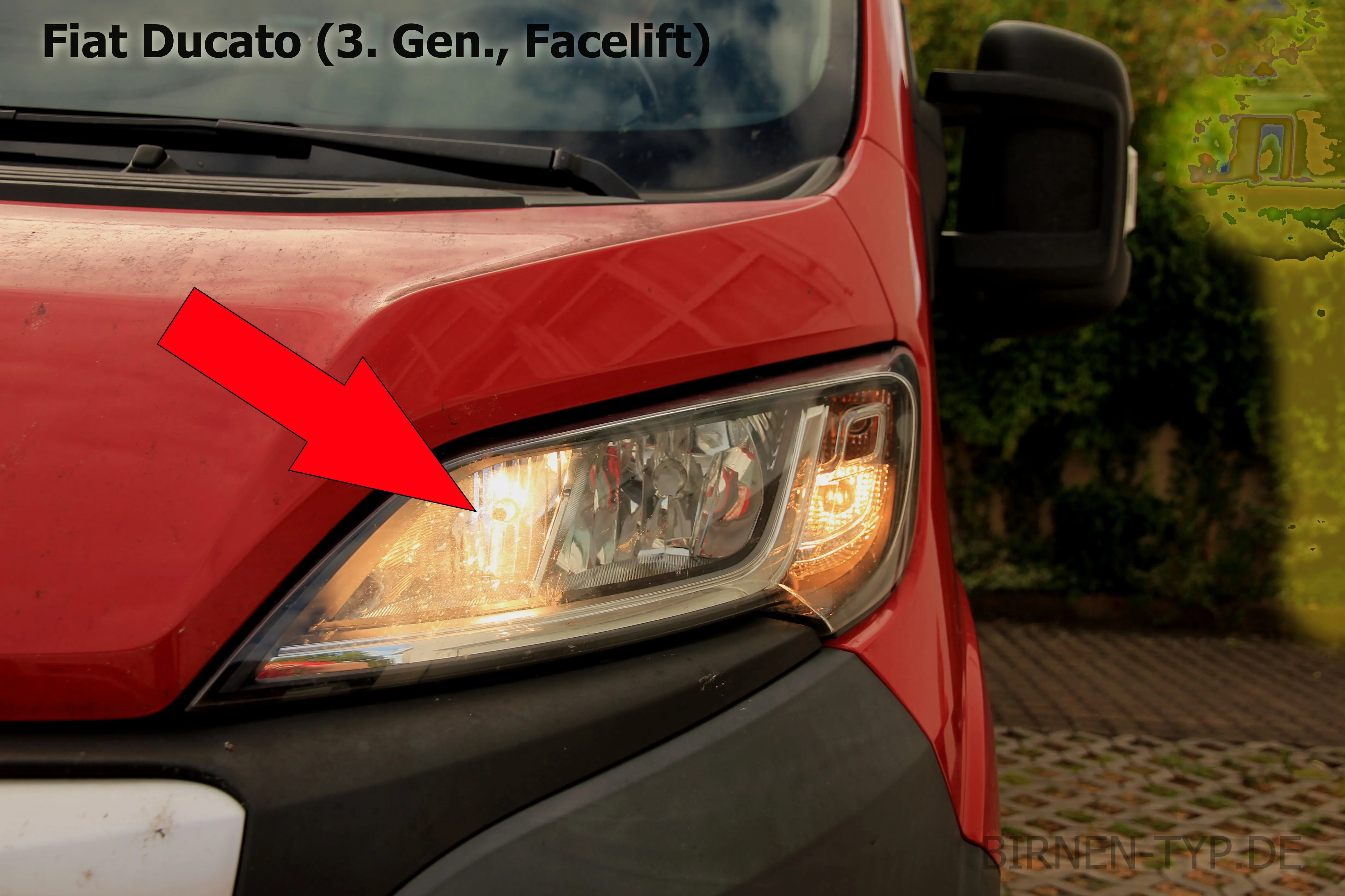 Fernlicht des Fiat Ducato