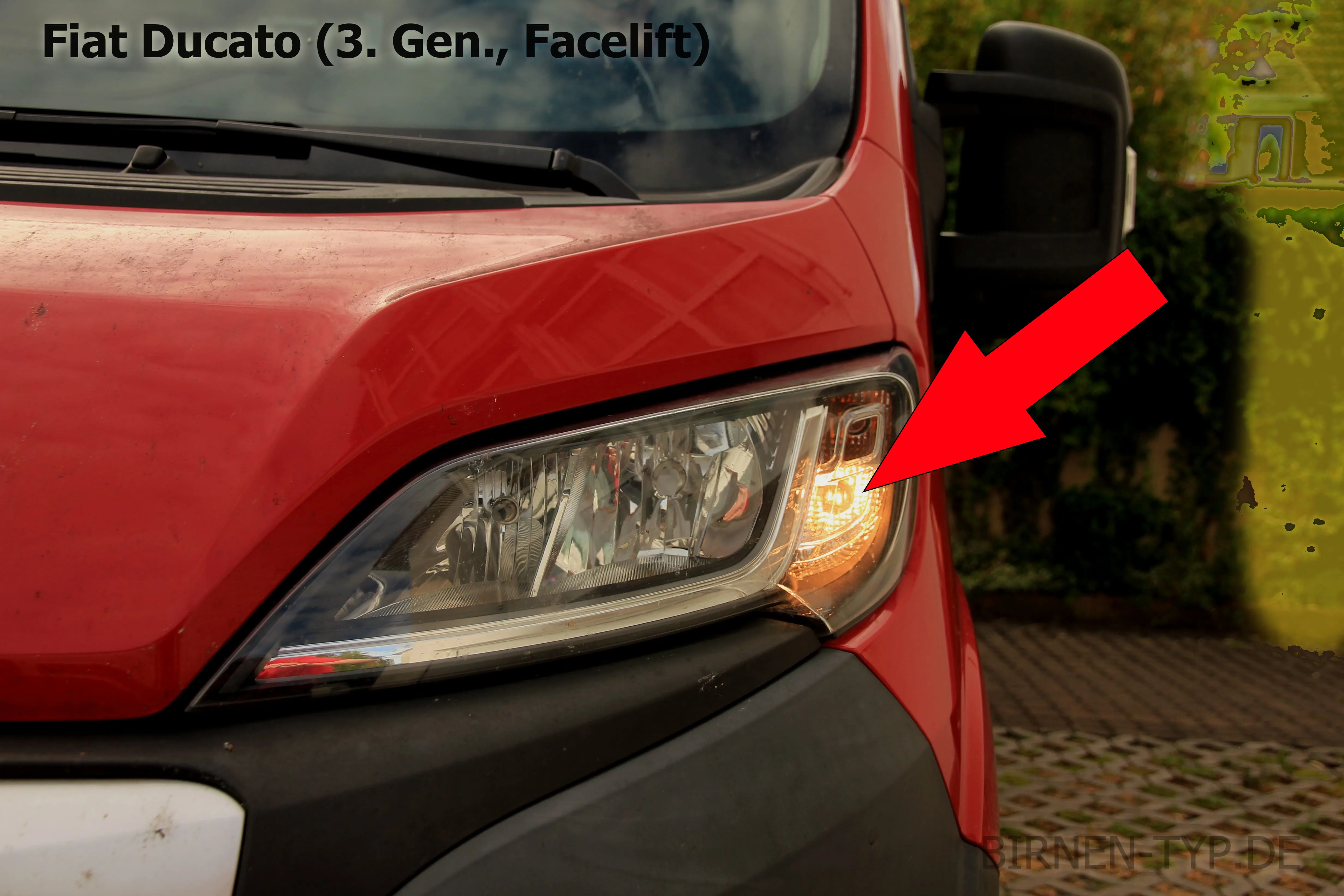 Standlicht des Fiat Ducato
