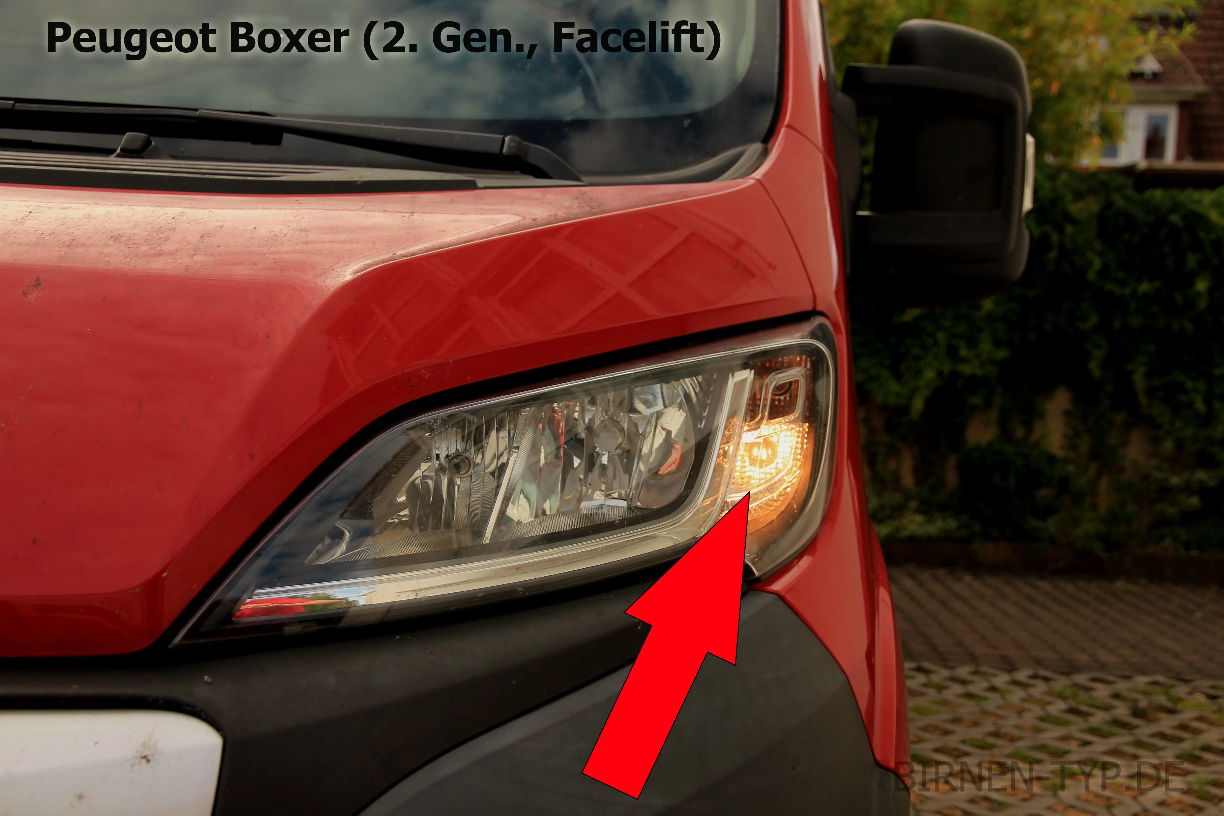 Tagfahrlicht des Peugeot Boxer