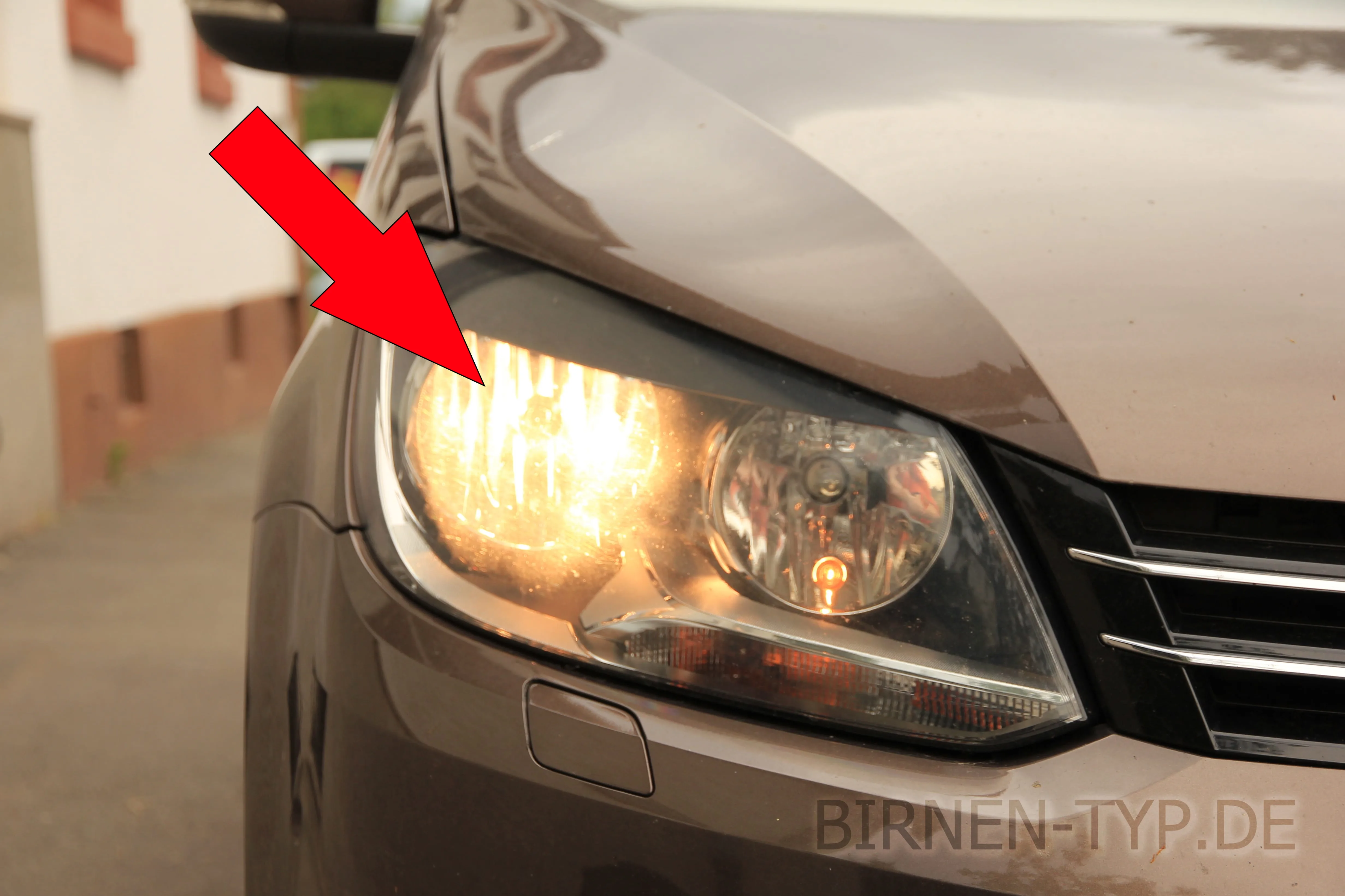 Abblendlicht des VW Touran 1