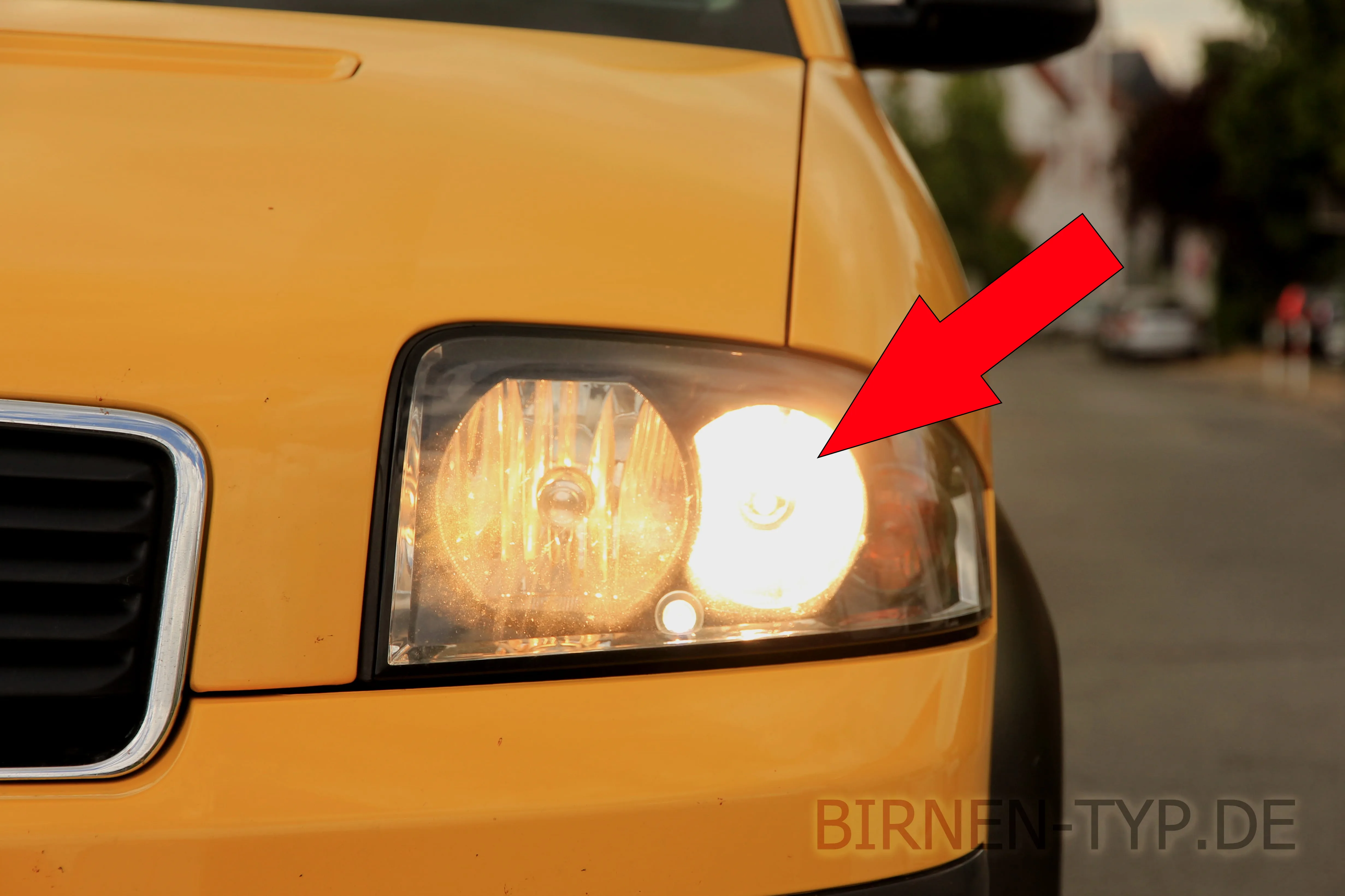 Fernlicht am Audi A2