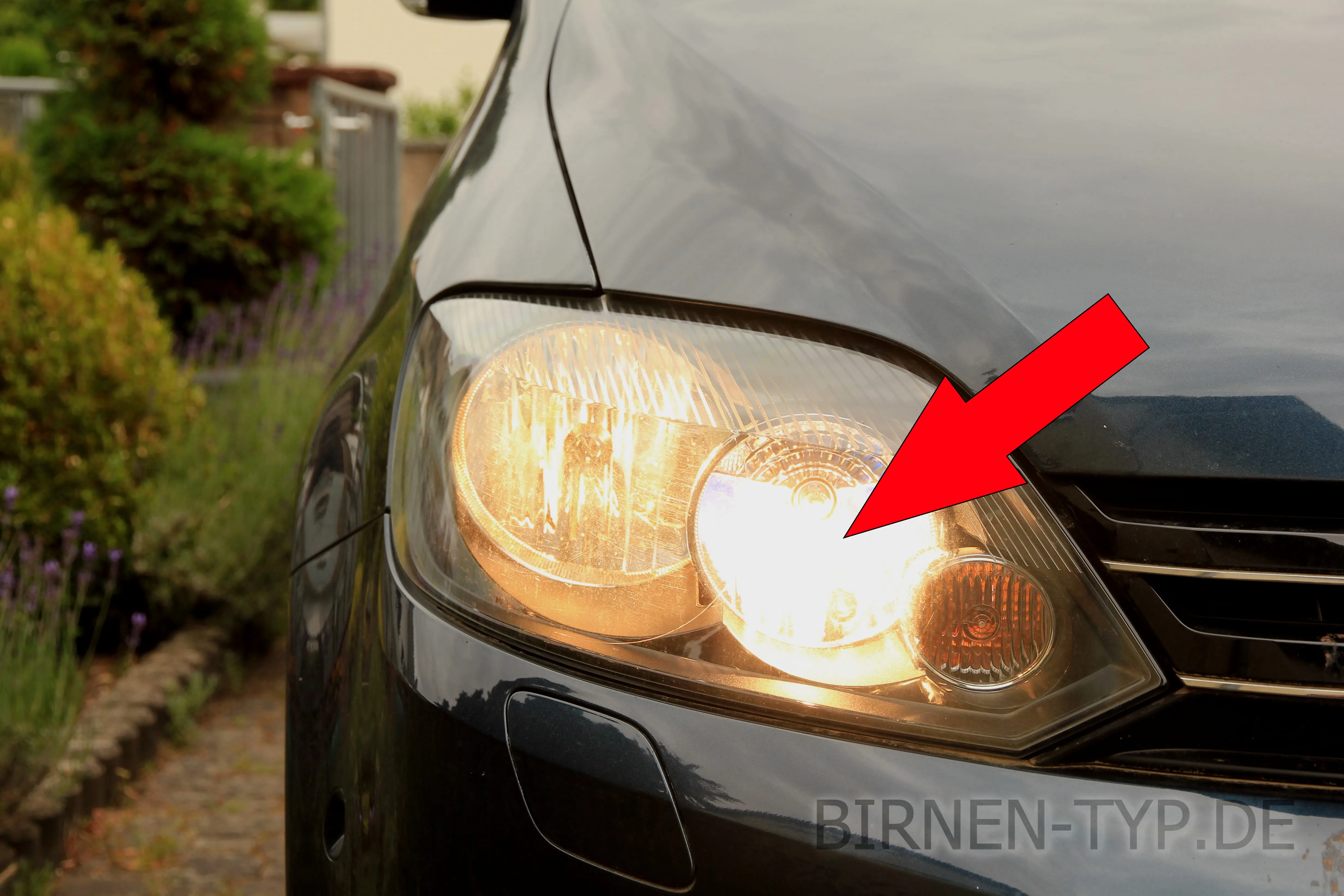 Fernlicht des VW Golf 6 Plus