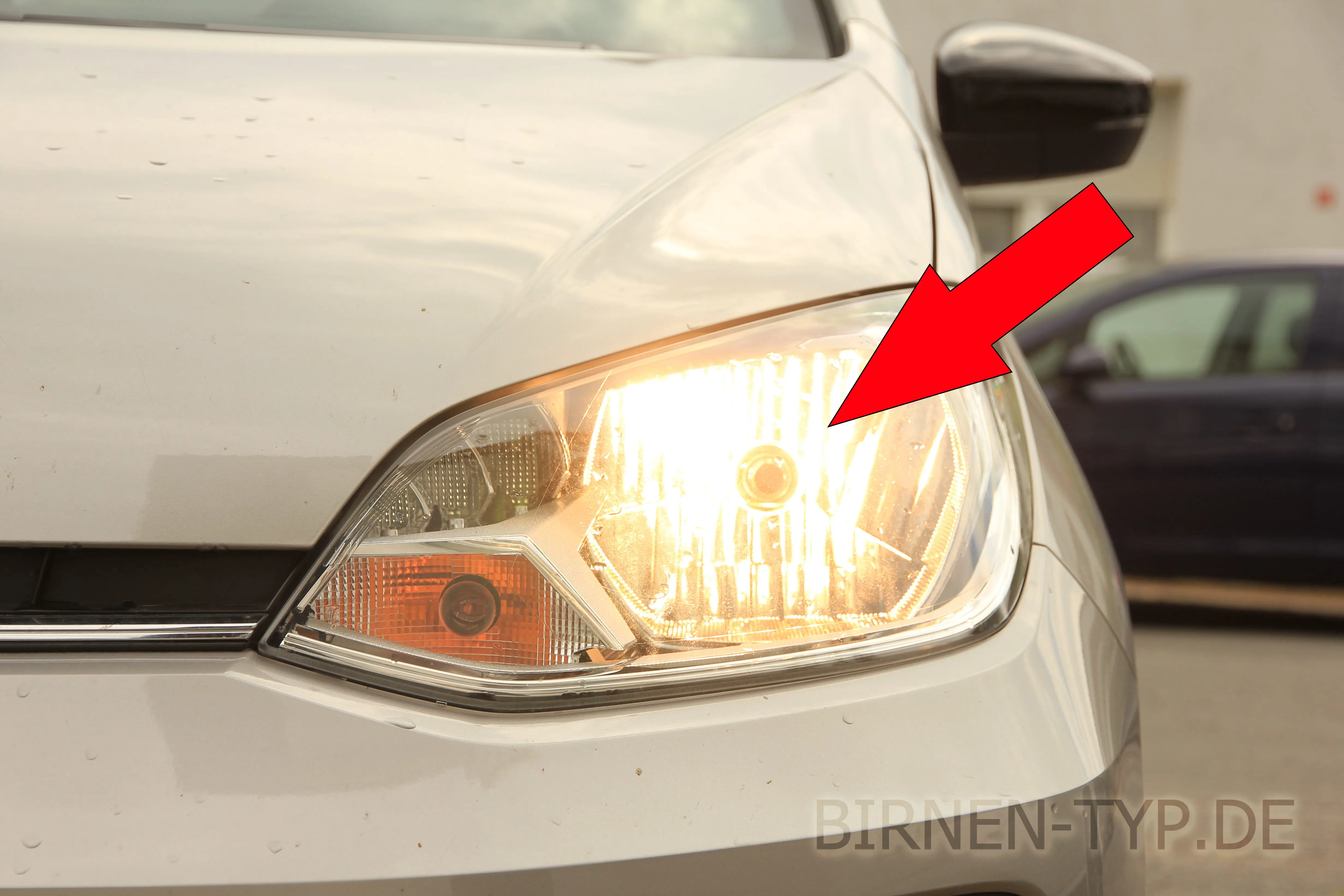 Fernlicht des VW up! — nach Facelift 2016