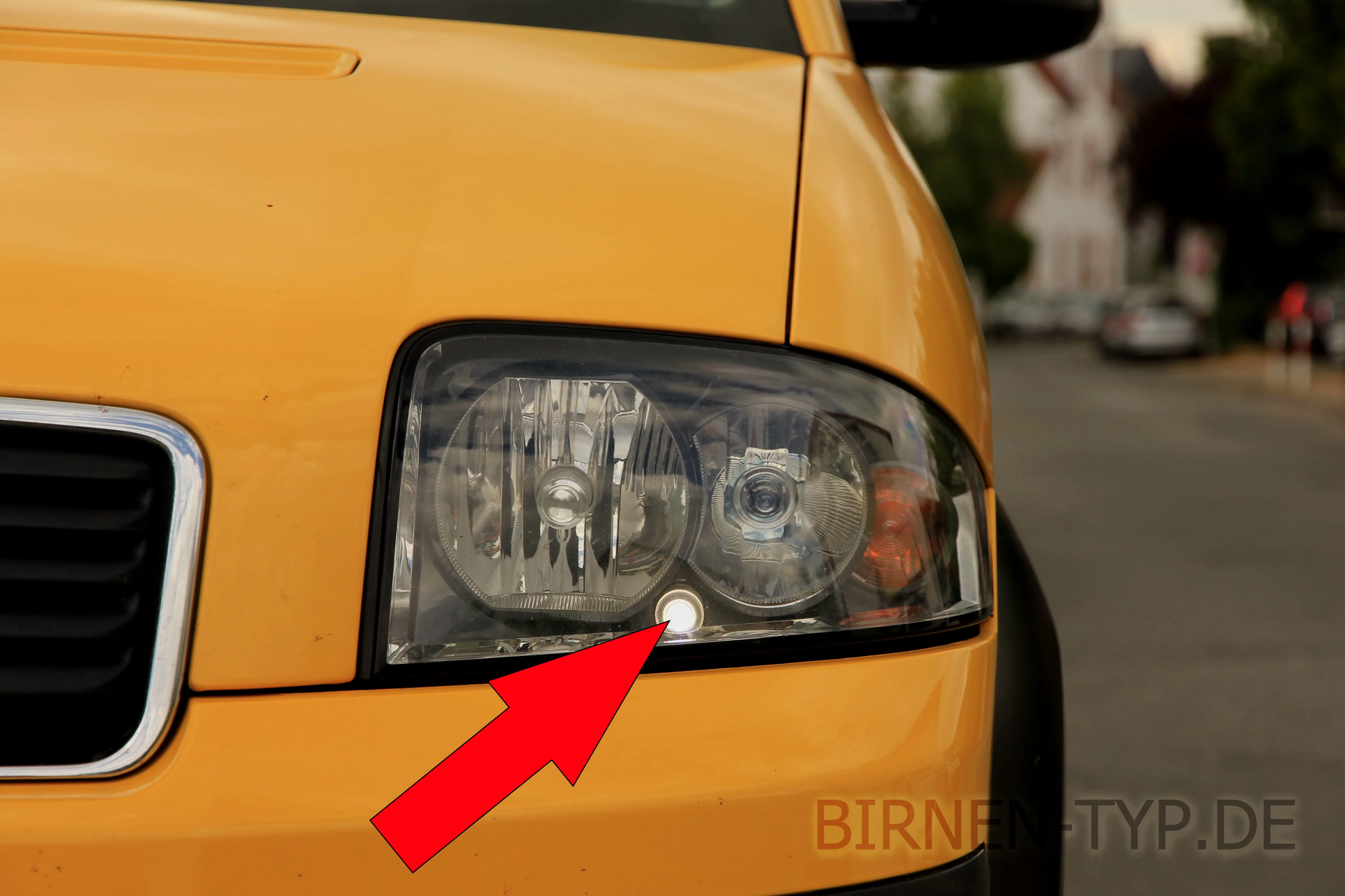 Standlicht des Audi A2