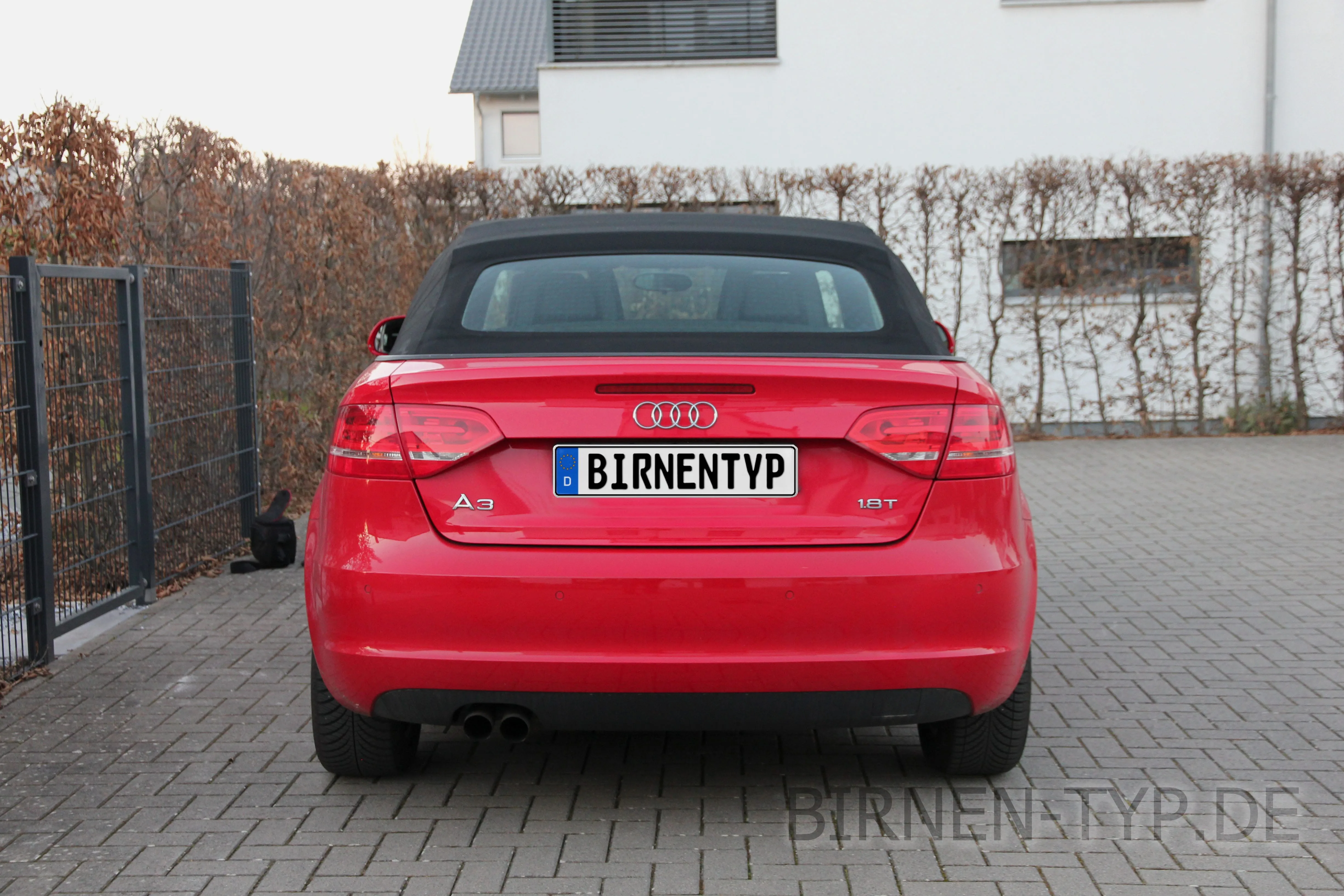 Heck-Ansicht des Audi A3 Cabrio 2. Gen