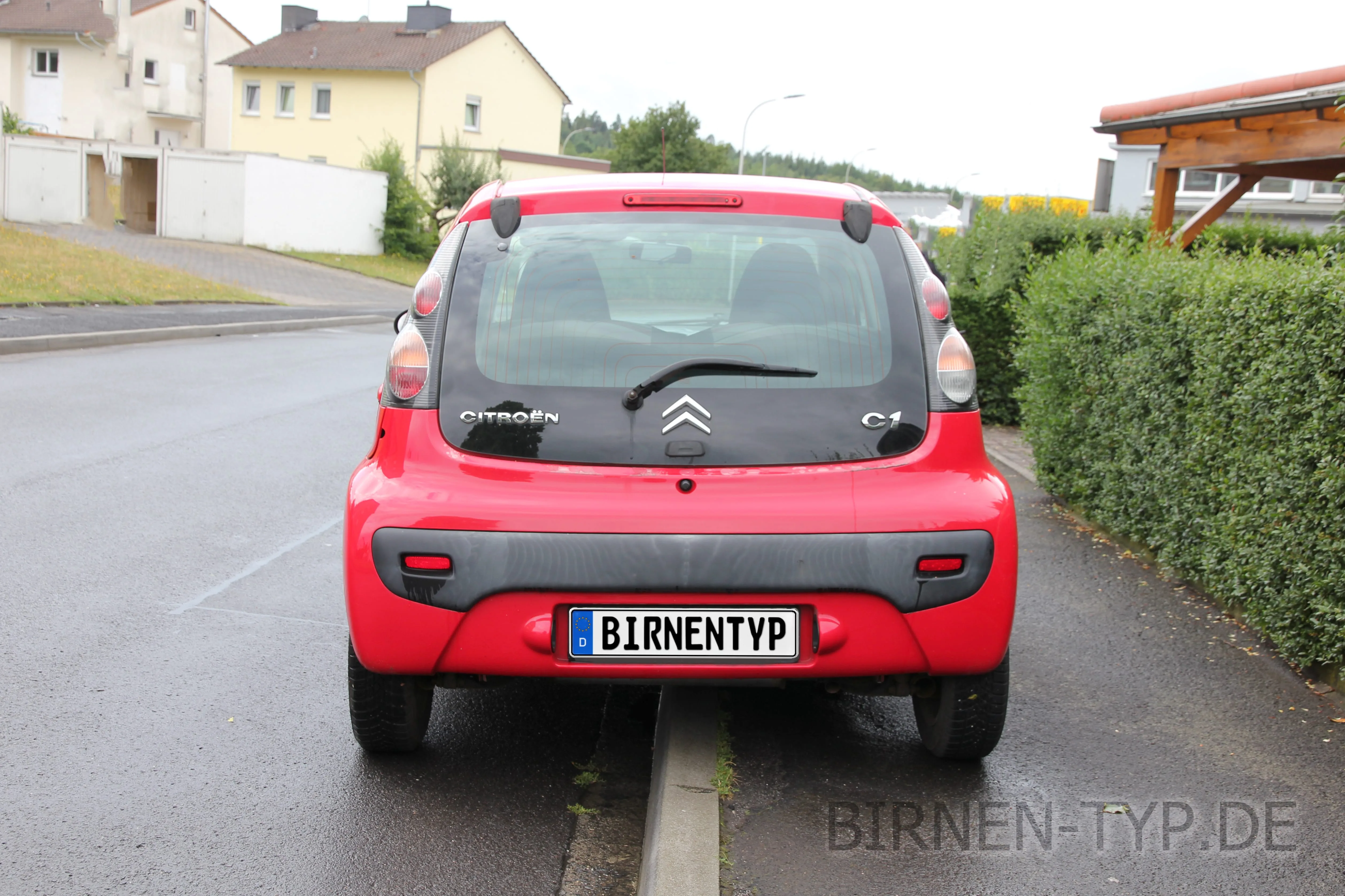 Heck-Ansicht des Citroën C1